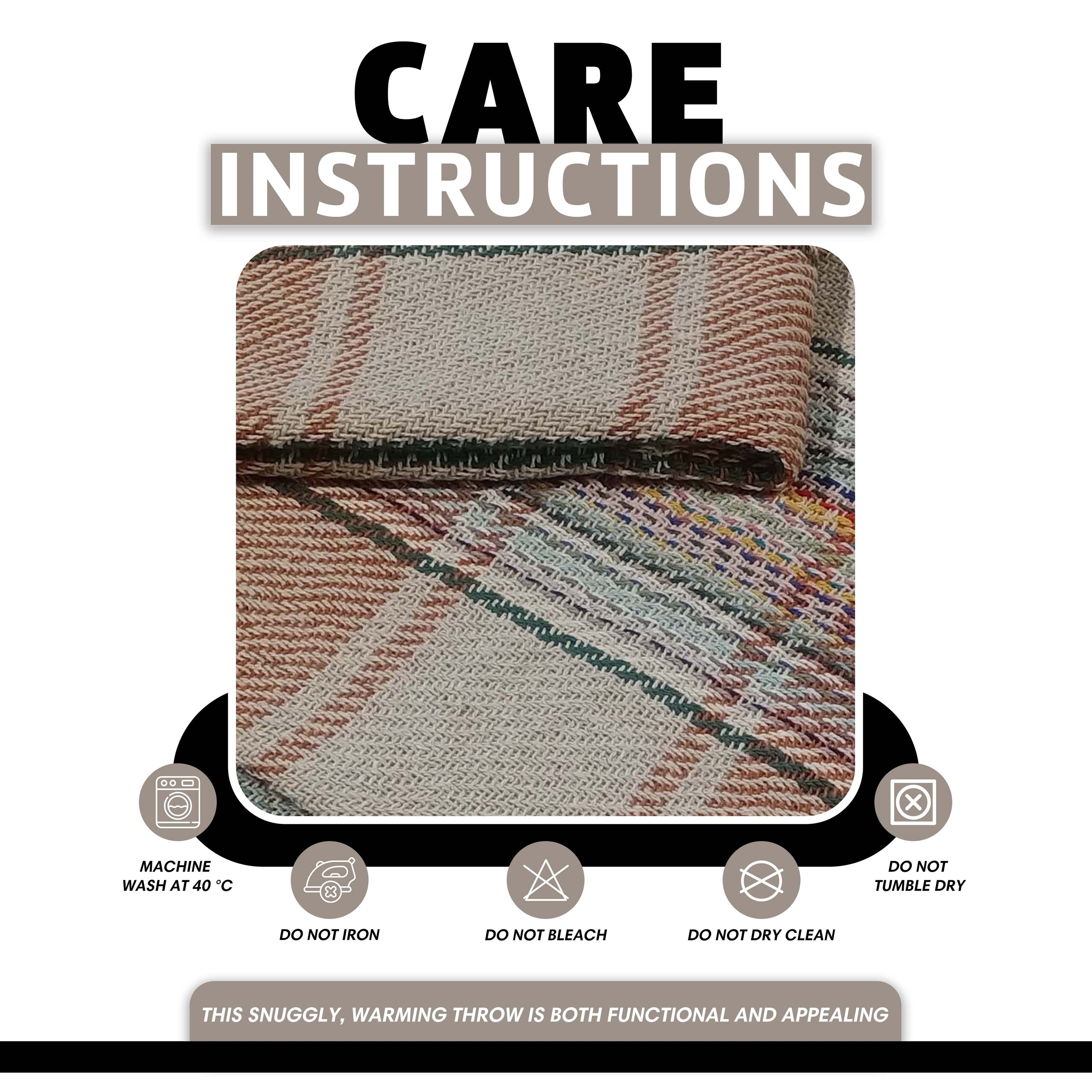 Eco-Friendly Recycled Cotton Picnic Blanket Check Stripe Design Super Soft Cozy Foldable and Packable for Beach Park Camping 130 x 150 cm