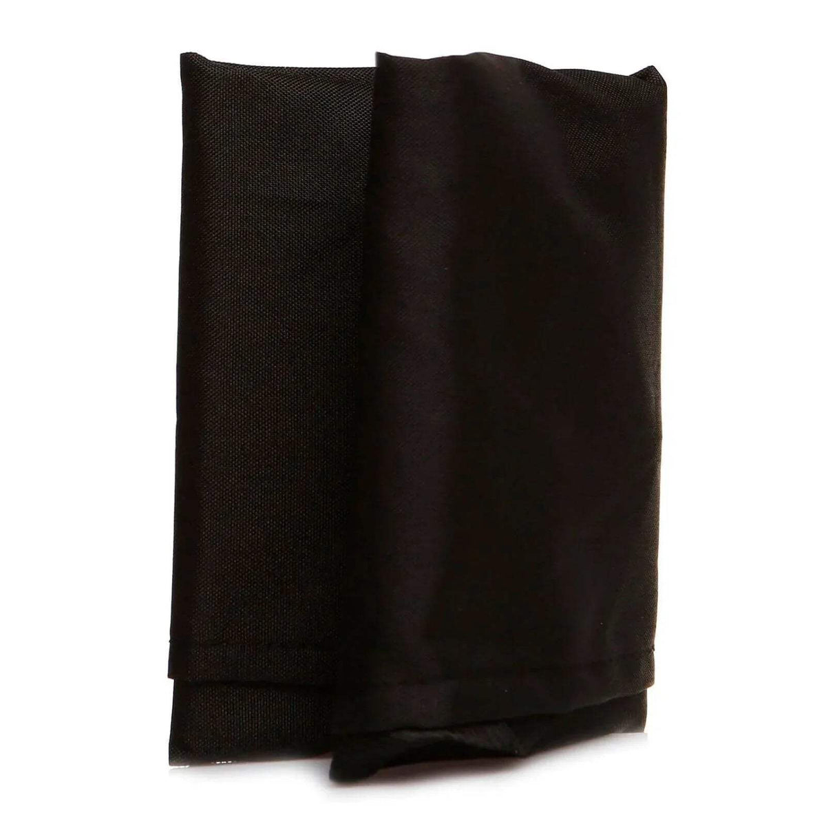 Folded black stroller sunshade fabric storage pouch or cover