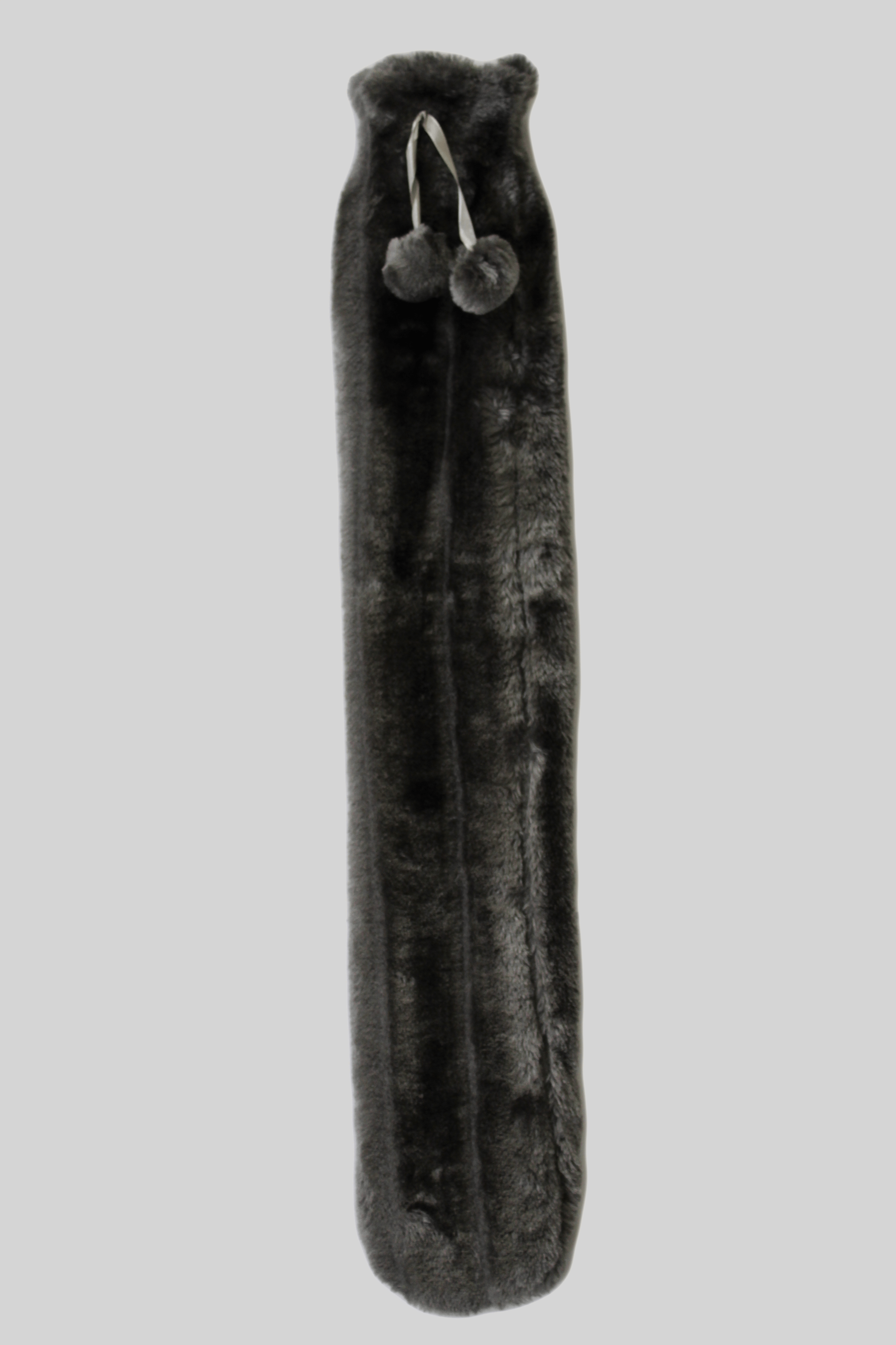 Extra Long 2L Hot Water Bottle with Plush Faux Fur Cover for Cosy Nights Natural Rubber UK Safe Tested Soft Fleece Ideal Gift for Adults Kids