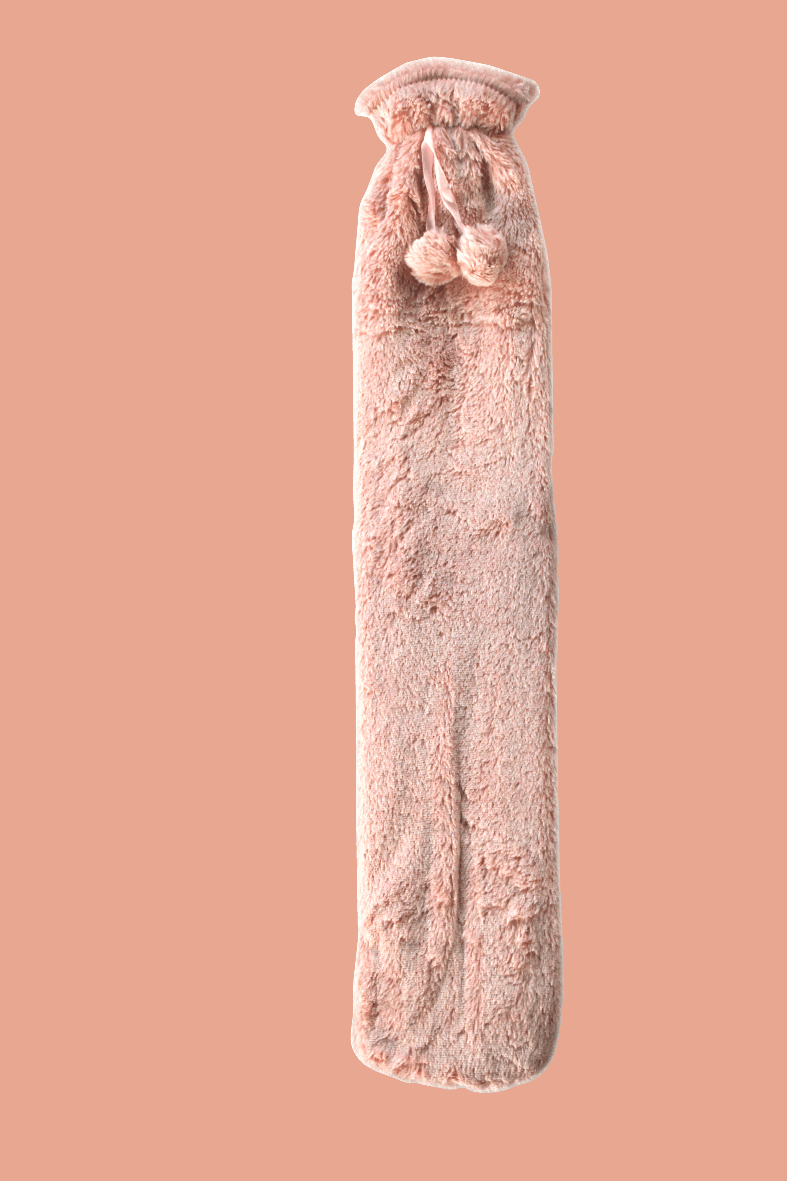 Extra Long 2L Hot Water Bottle with Plush Faux Fur Cover for Cosy Nights Natural Rubber UK Safe Tested Soft Fleece Ideal Gift for Adults Kids