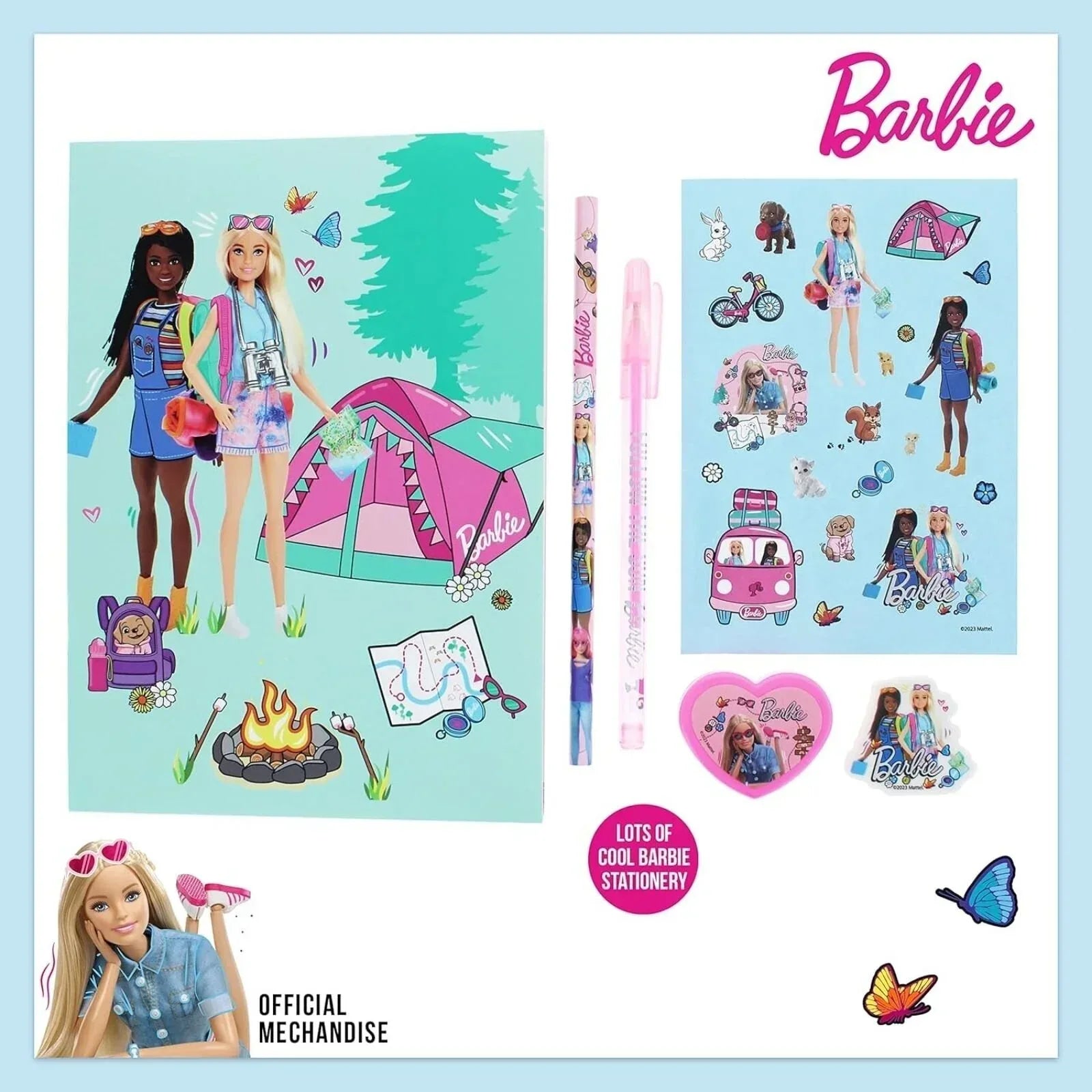 Barbie Super Stationery Set - Bobobiy