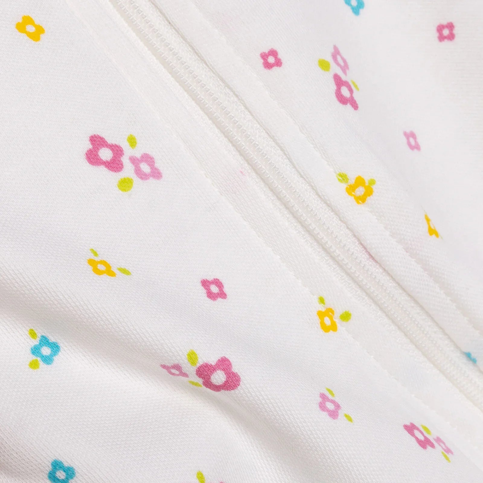 HelloBaby Newborn Girl Footed Jumpsuit - Ecru