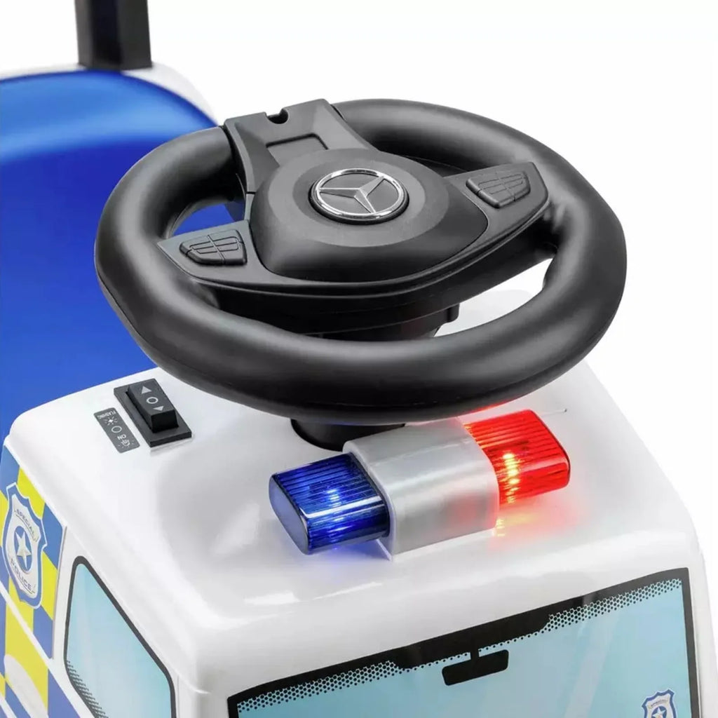 Xootz Mercedes-Benz Police Foot-to-Floor Ride On - White