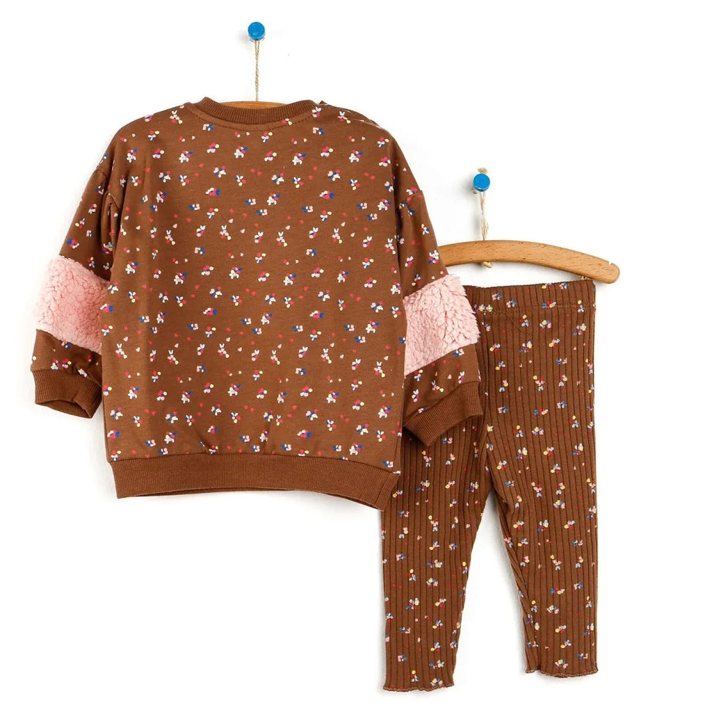 Tuffy Sweatshirt-Leggings - Light Brown - Bobobiy
