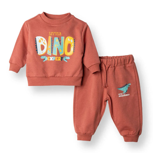 HelloBaby Jogging Set - Brown - Bobobiy