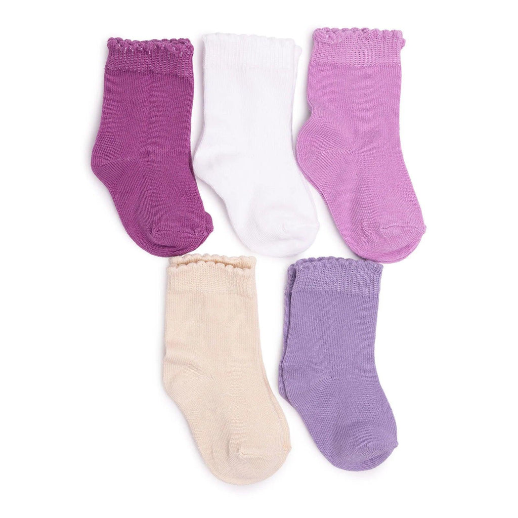 HelloBaby Ankle Socks 5 pcs - Lilac - Bobobiy