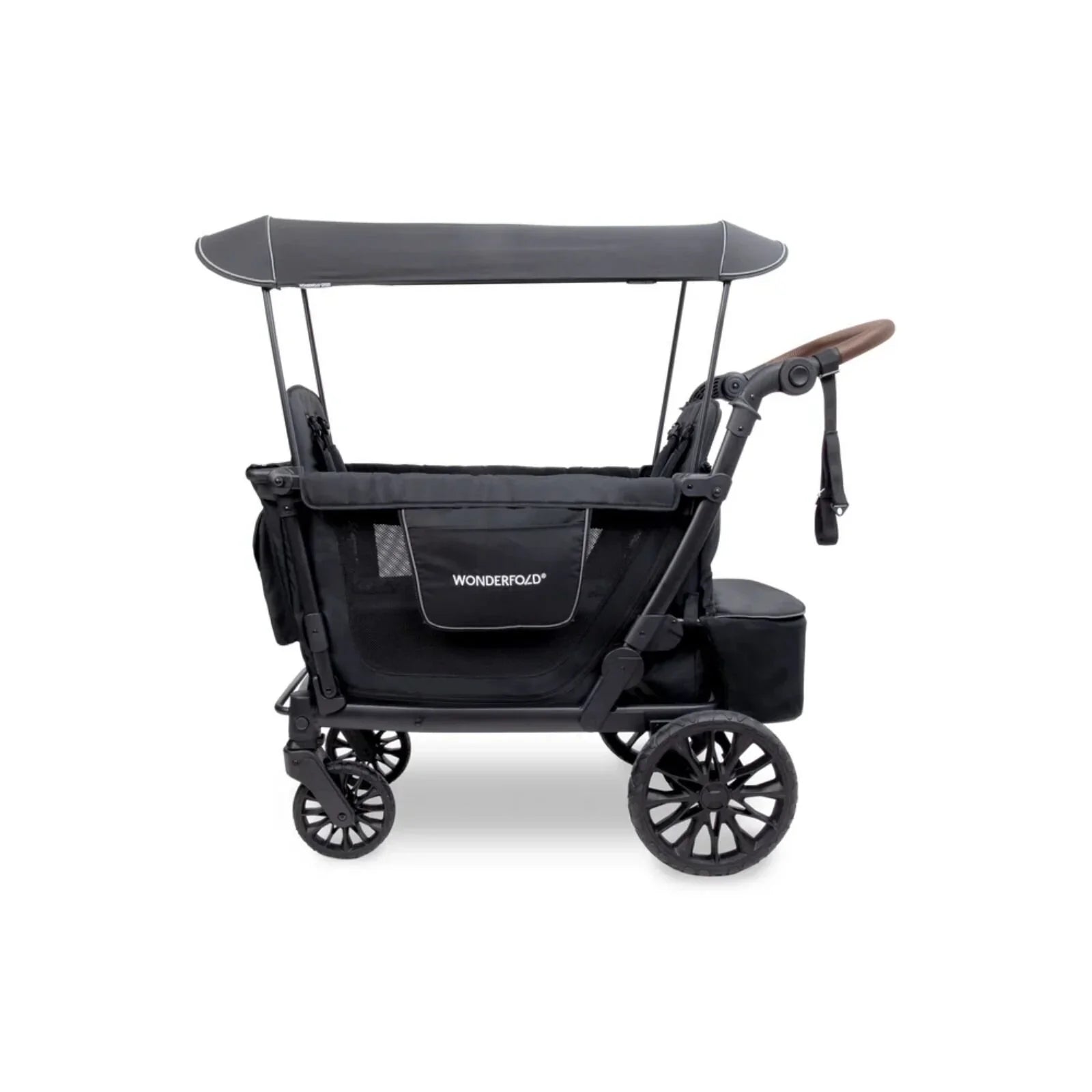 Wonderfold L2 Quad Stroller Wagon - Black