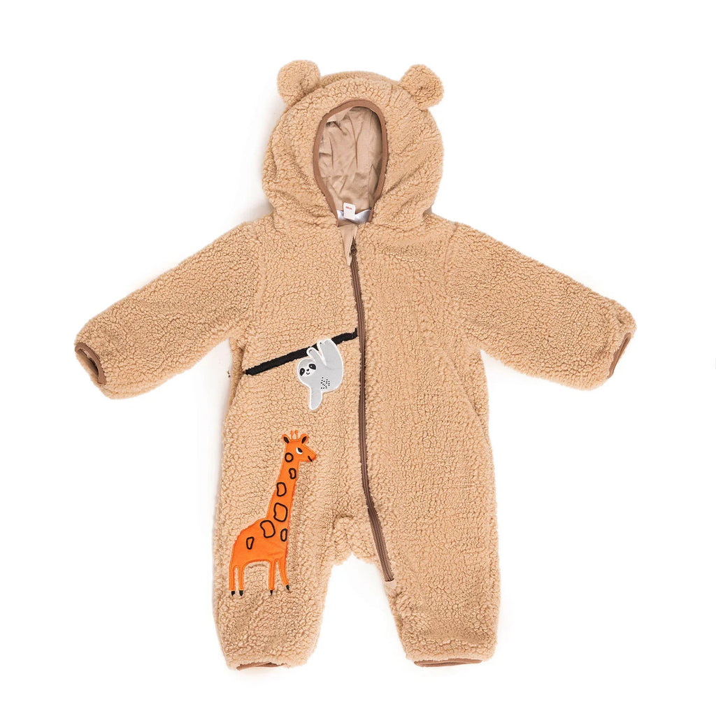 Midimod Newborn Boy Welsoft Jumpsuit - Beige