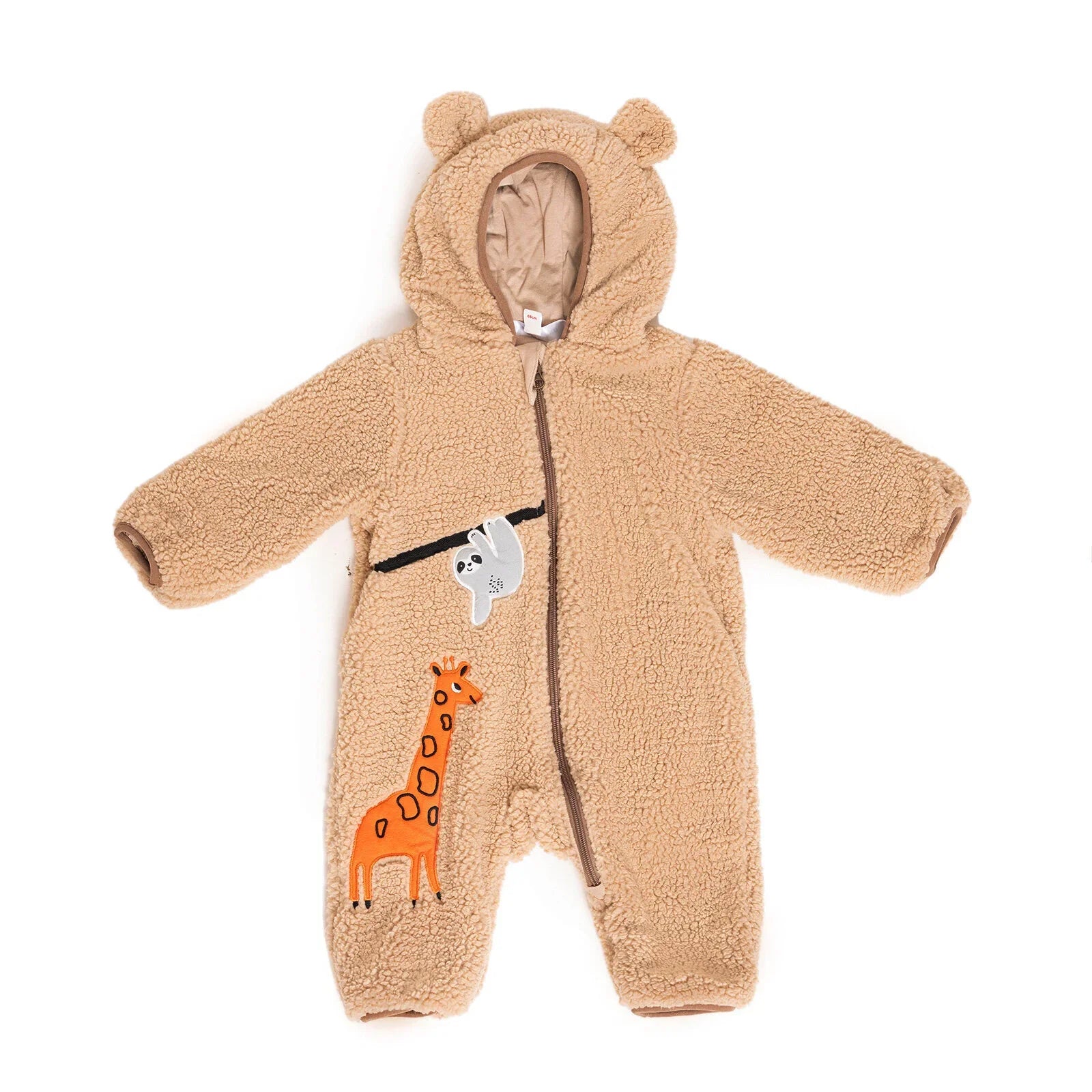 Midimod Newborn Boy Welsoft Jumpsuit - Beige