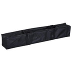 Black carry bag for outdoor pop-up gazebo tent with long zippered storage
