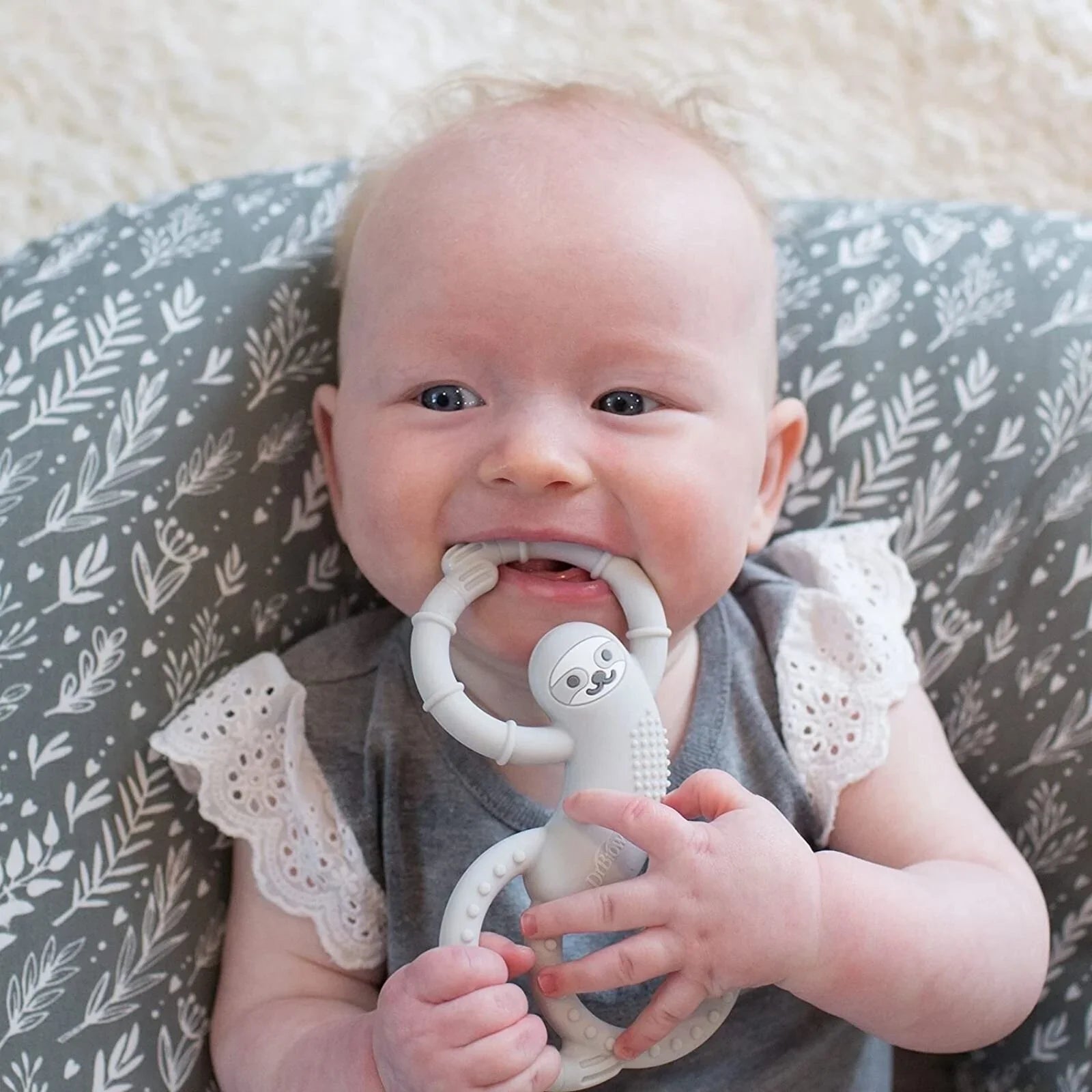 Dr. Brown's Sloth Long Limbed Teether 3+ months - Blue