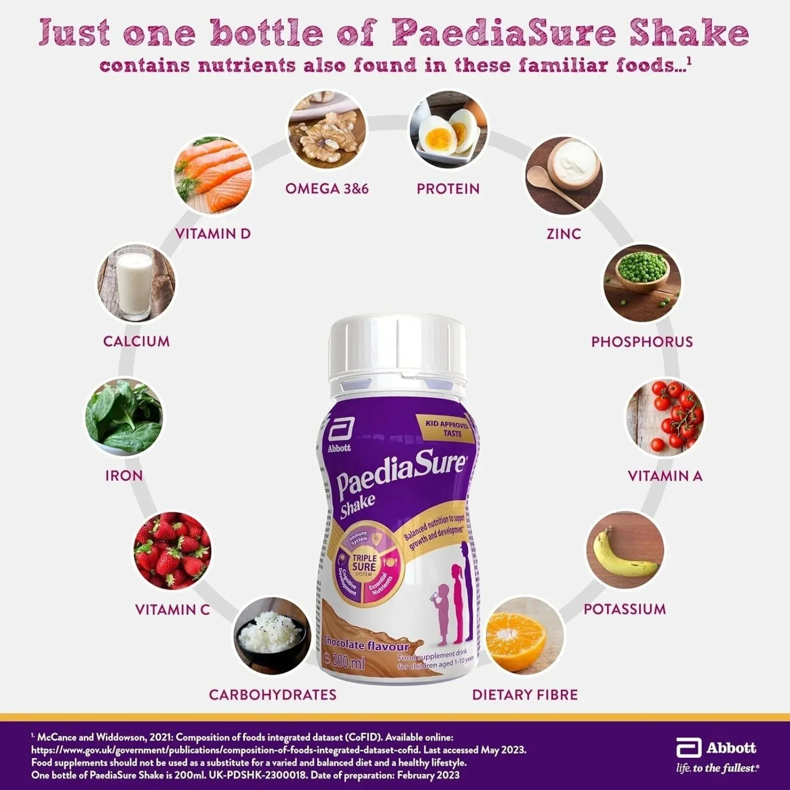 PaediaSure Shake Chocolate Flavoured 800ml (4x200ml) - Bobobiy
