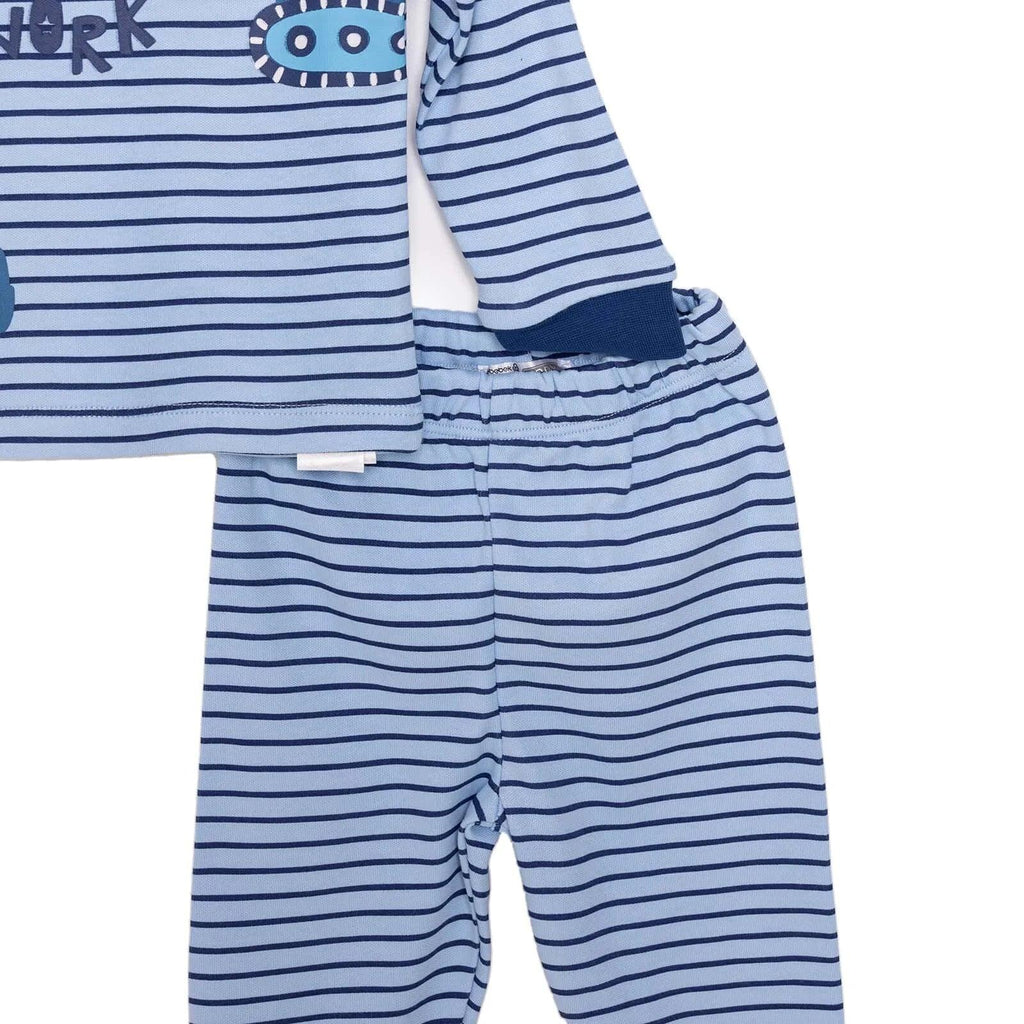 HelloBaby Baby Boy Long Sleeve Pyjamas Set - Dark Blue - Bobobiy