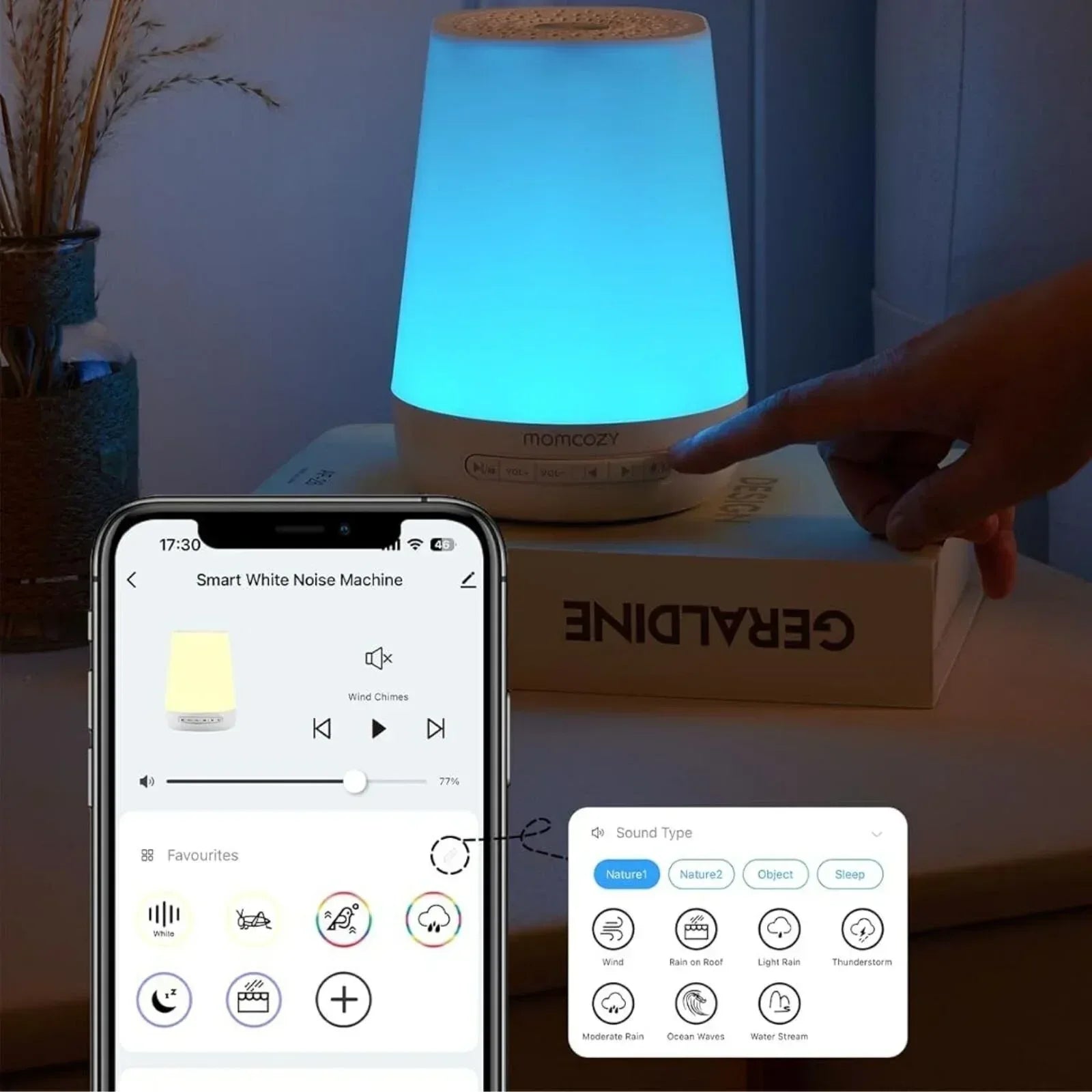 Momcozy White Noise Baby Sound Machine - Bobobiy