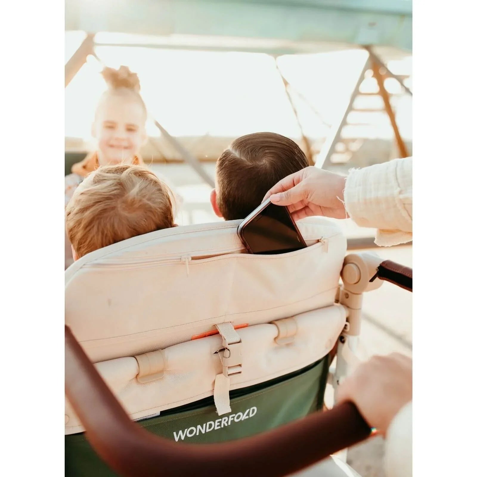 Wonderfold VW4 Volkswagen Stroller Wagon - Green