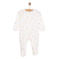 HelloBaby Newborn Girl Footed Jumpsuit - Ecru