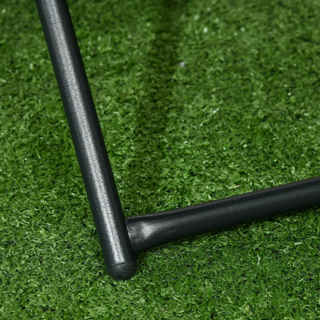 Garden Small Folding Square Rattan Coffee Table Bistro Balcony Outdoor Wicker Weave Side Table 40Hx40Lx40Wcm, Natural - Bobobiy