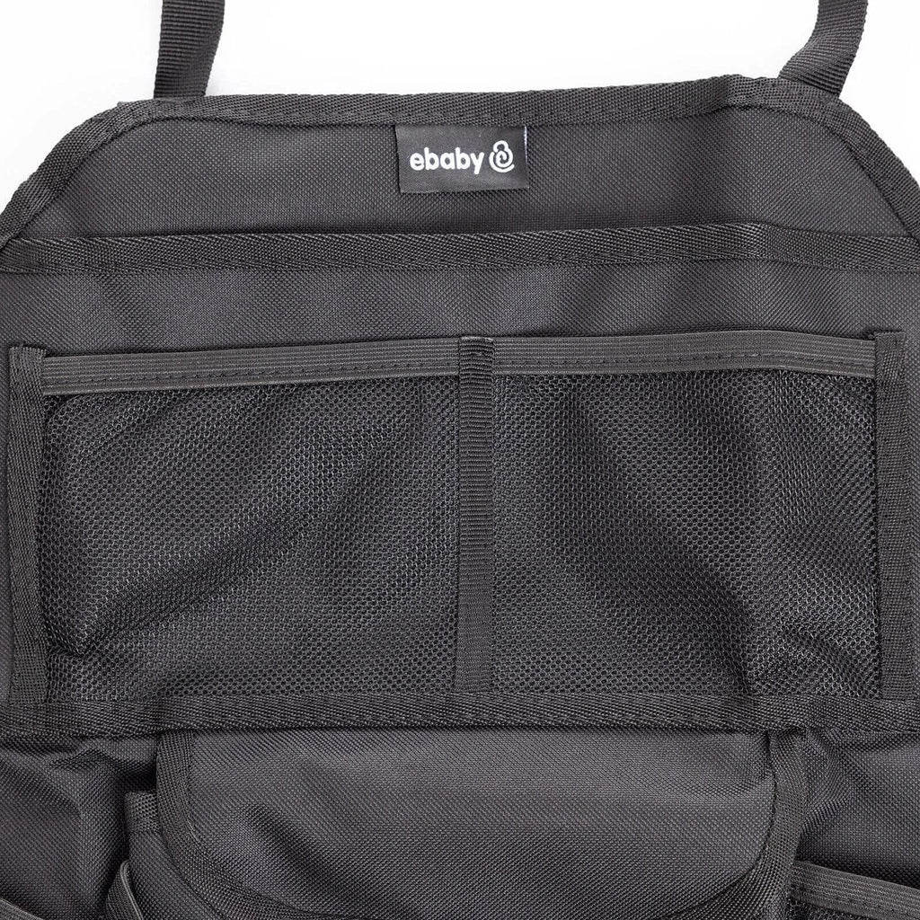 ebaby Plain Backseat Organiser-Black