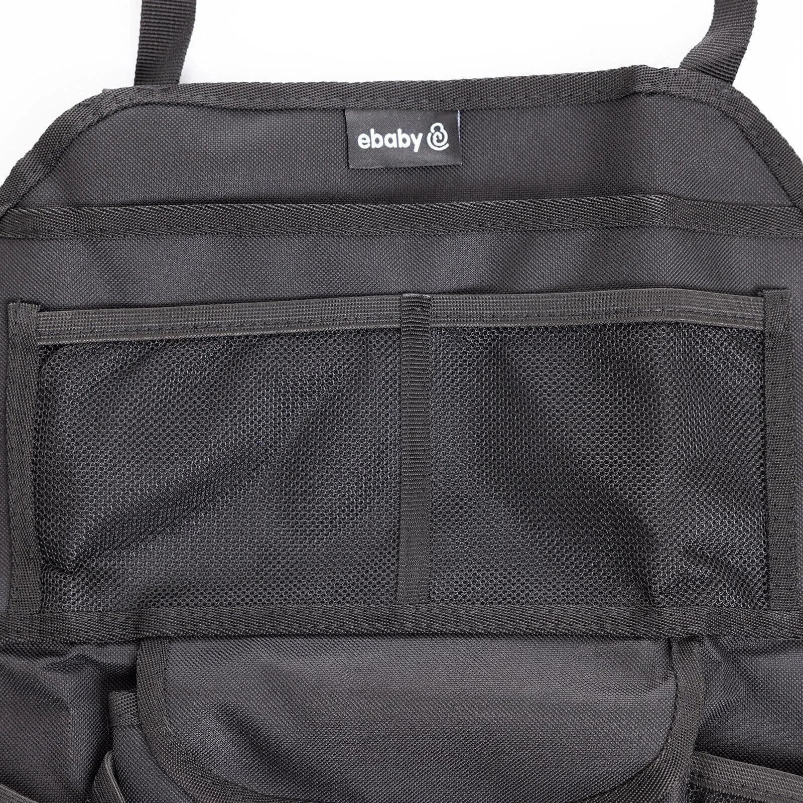 ebaby Plain Backseat Organiser-Black