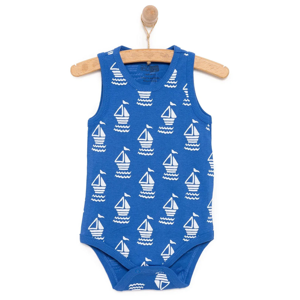 HelloBaby Boy Athlete Bodysuit - Navy Blue - Bobobiy