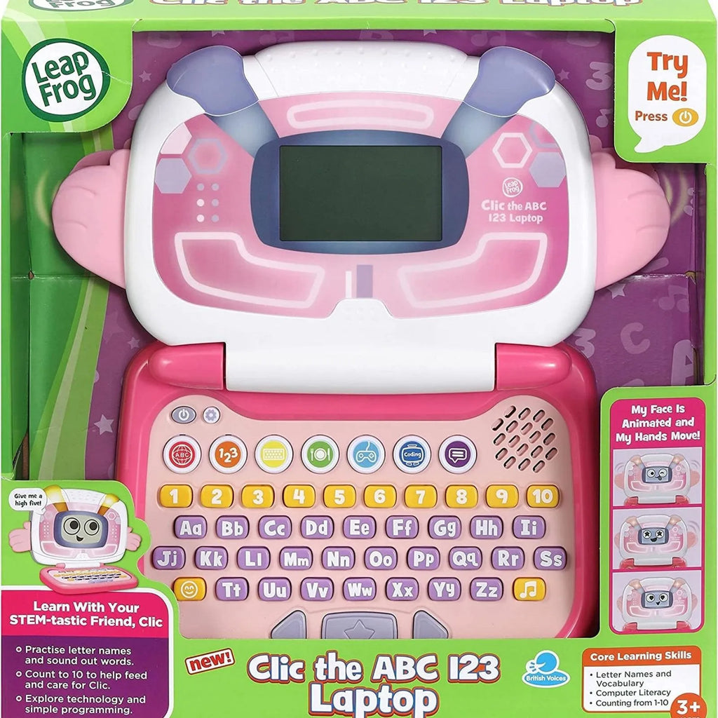 LeapFrog Clic the ABC 123 Laptop - Pink