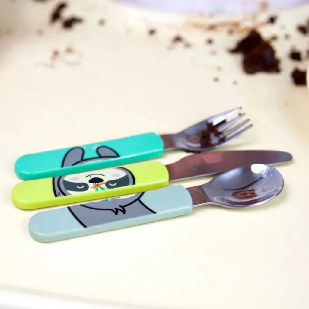 TUM TUM Travel Cutlery Set with Case - Stanley Sloth - Bobobiy