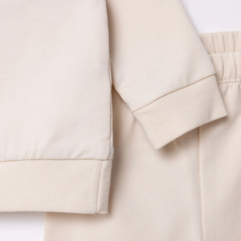 HelloBaby Newborn Sweatshirt-Footless Bottom - Beige