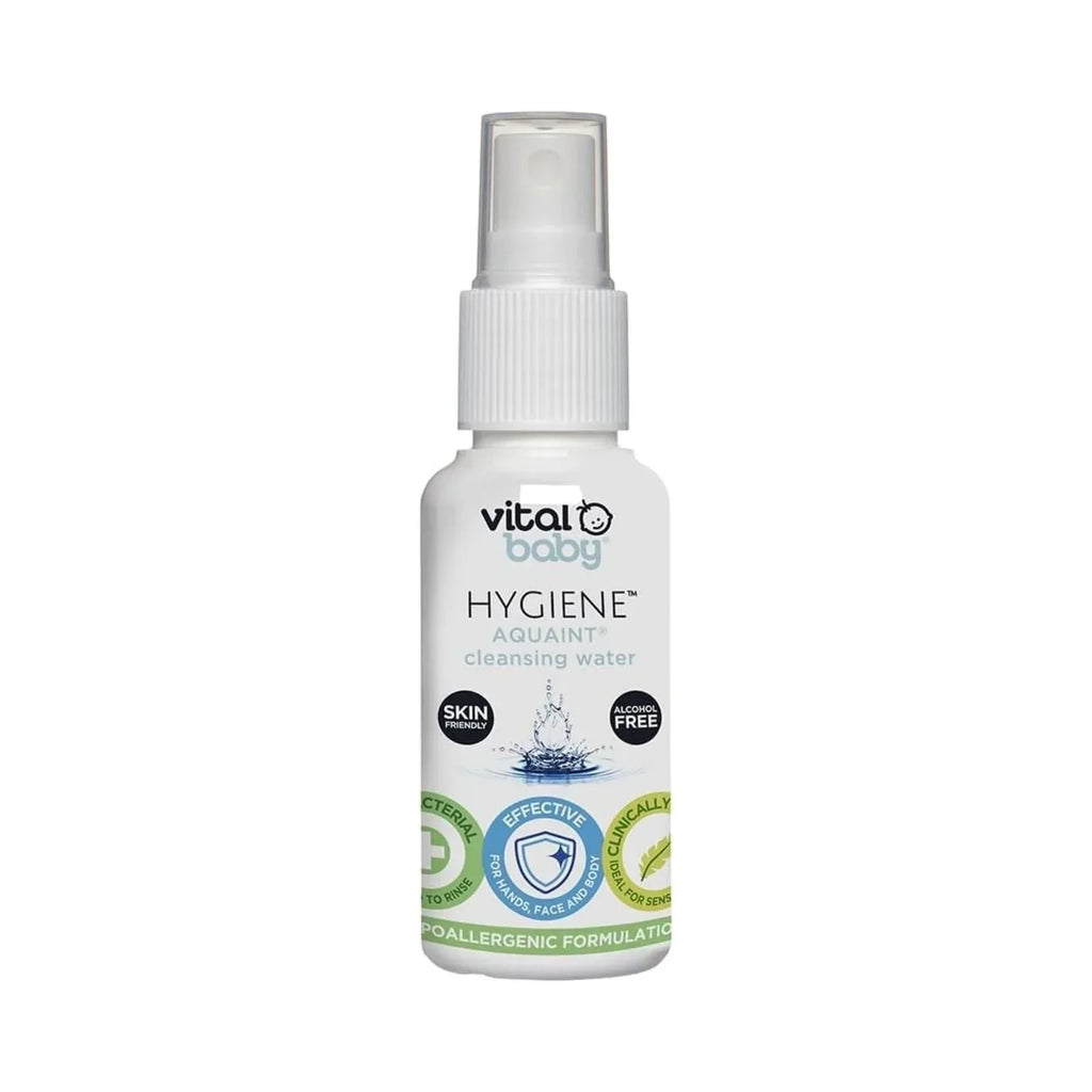 Vital Baby Hygiene Aquaint Cleansing Water 50ml - Bobobiy