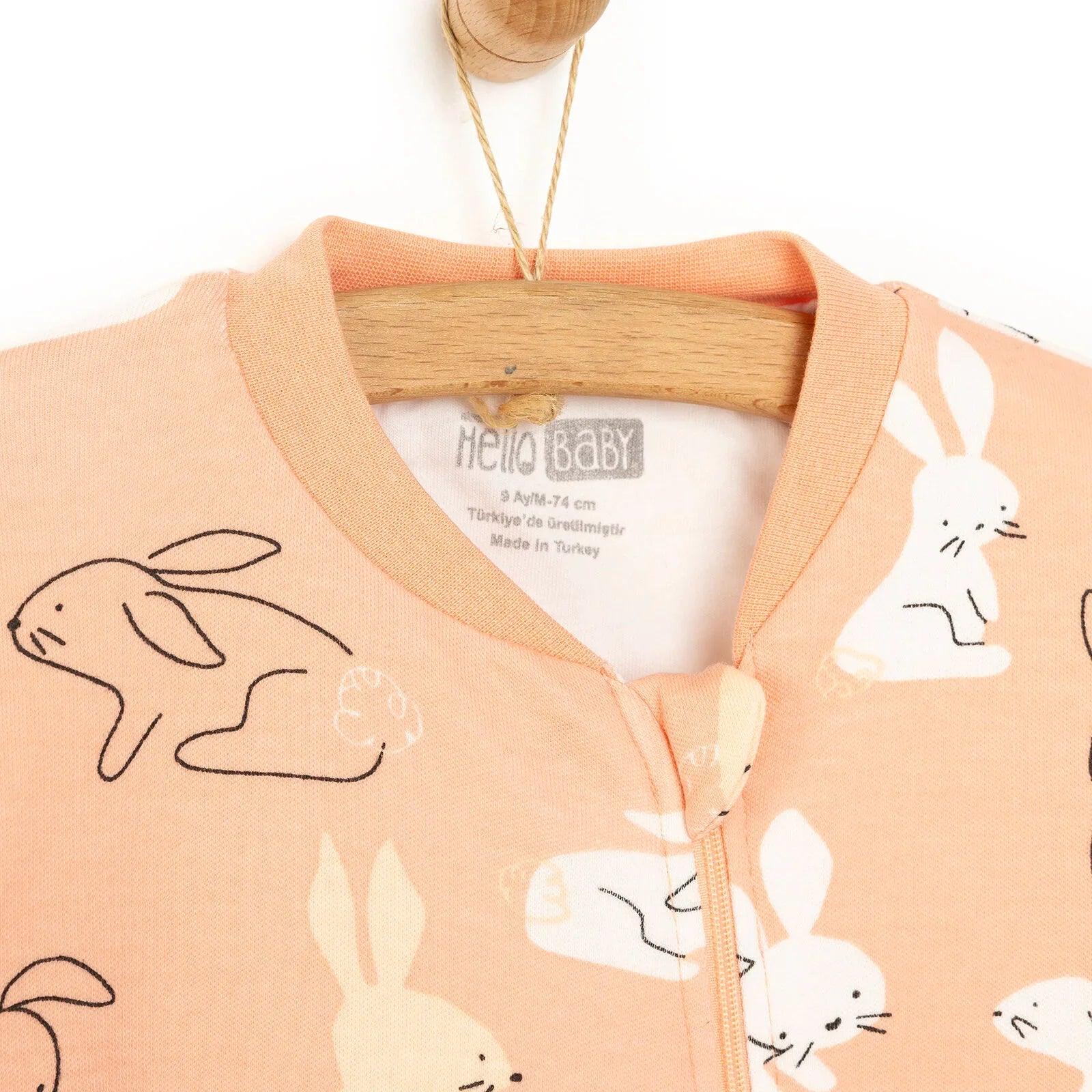 HelloBaby Girl Sleepsuit - Light Pink - Bobobiy