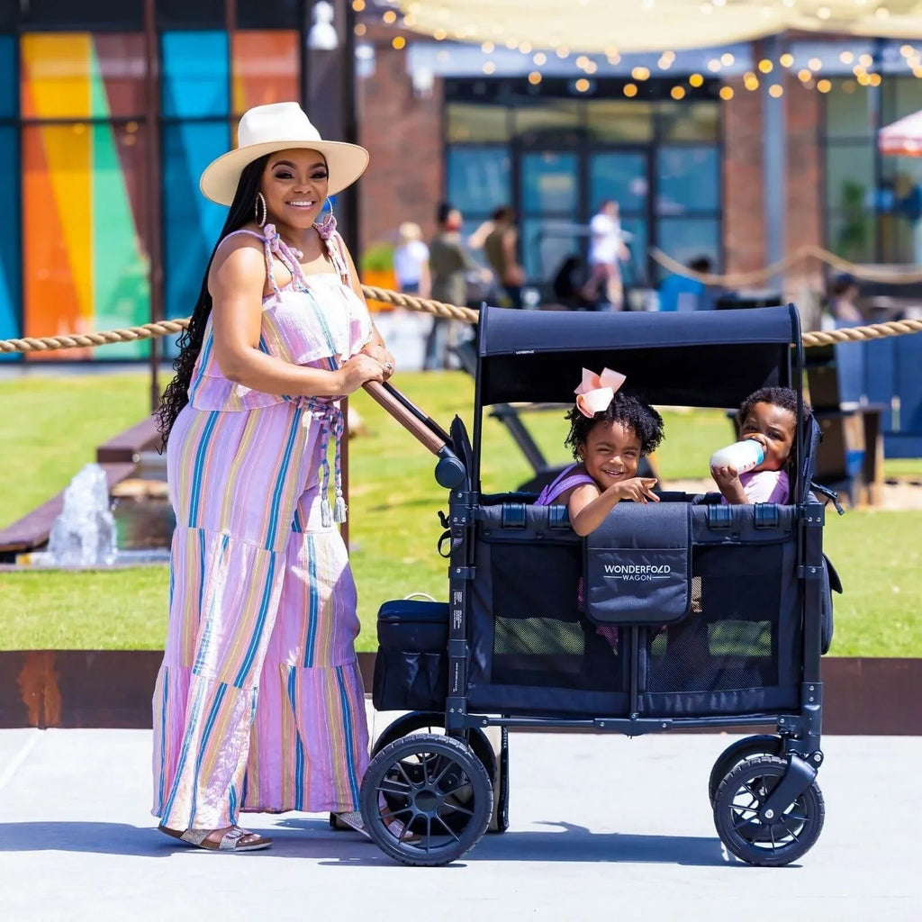 Wonderfold W2 Luxe Double Wagon - Volcanic Black