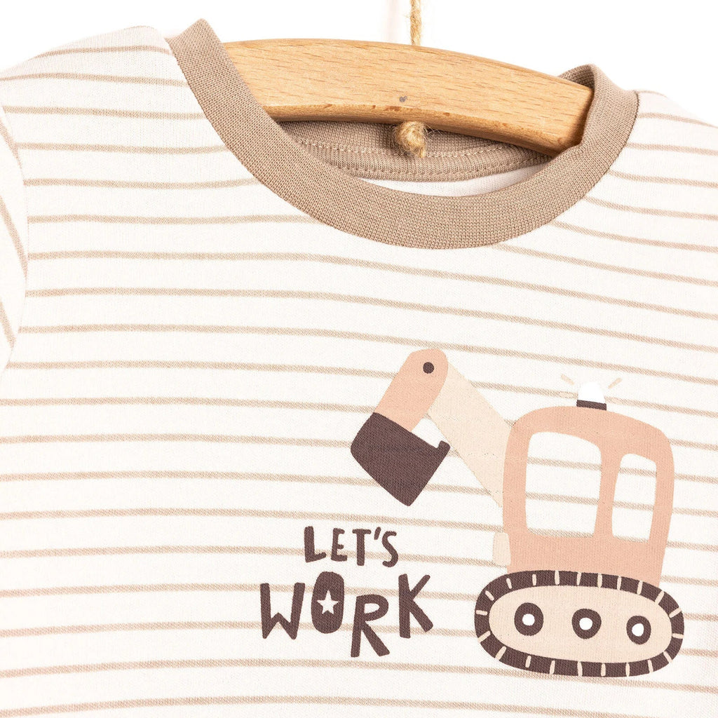 HelloBaby Boy Long Sleeve Pyjamas Set - Beige