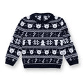 HelloBaby Christmas Baby Boy Snow Party Sweatshirt - Navy Blue