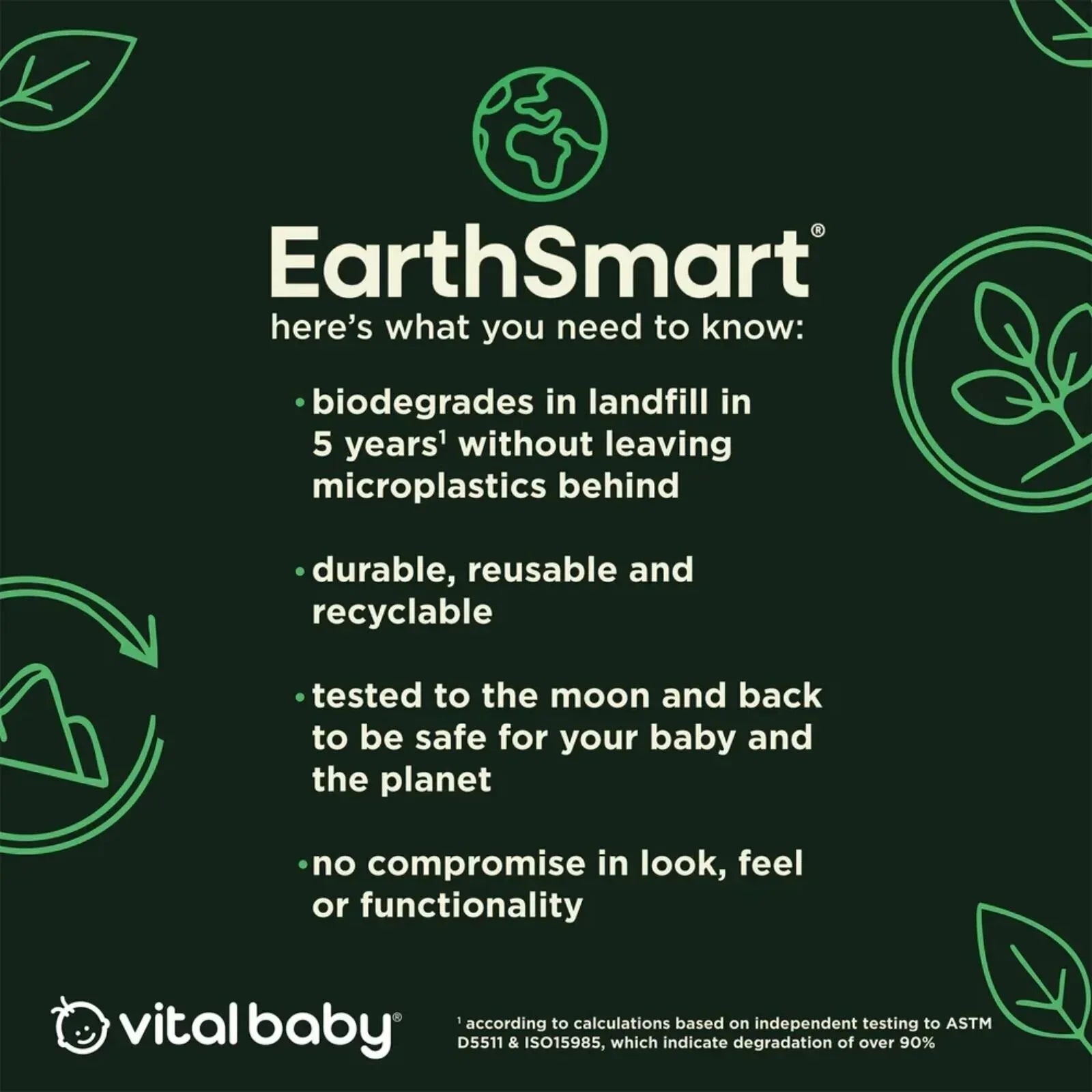 Vital Baby Nourish Snack On the Go - Natural Moss - Bobobiy