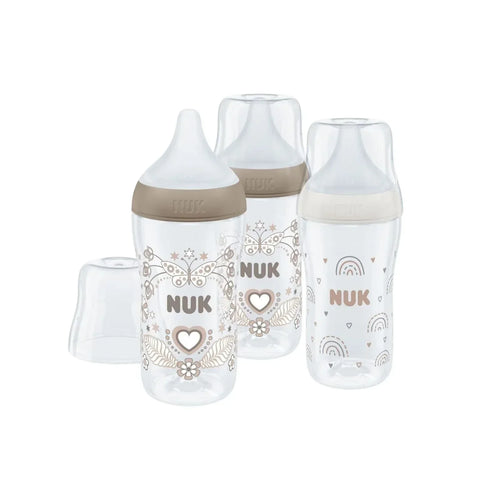 NUK Anti-Colic Perfect Match 260ml Pack of 3 - Bobobiy