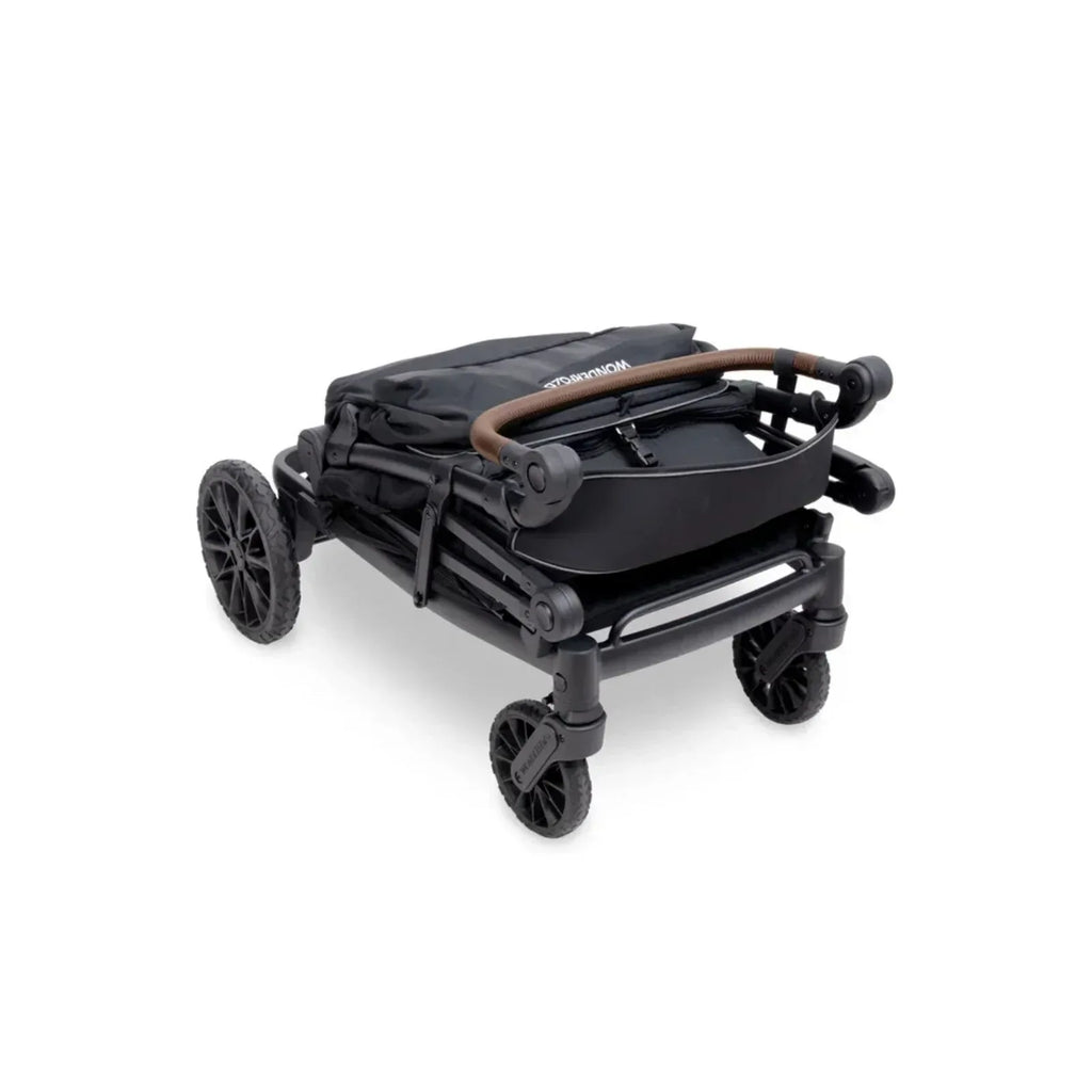 Wonderfold L4 Quad Stroller Wagon - Black - Bobobiy