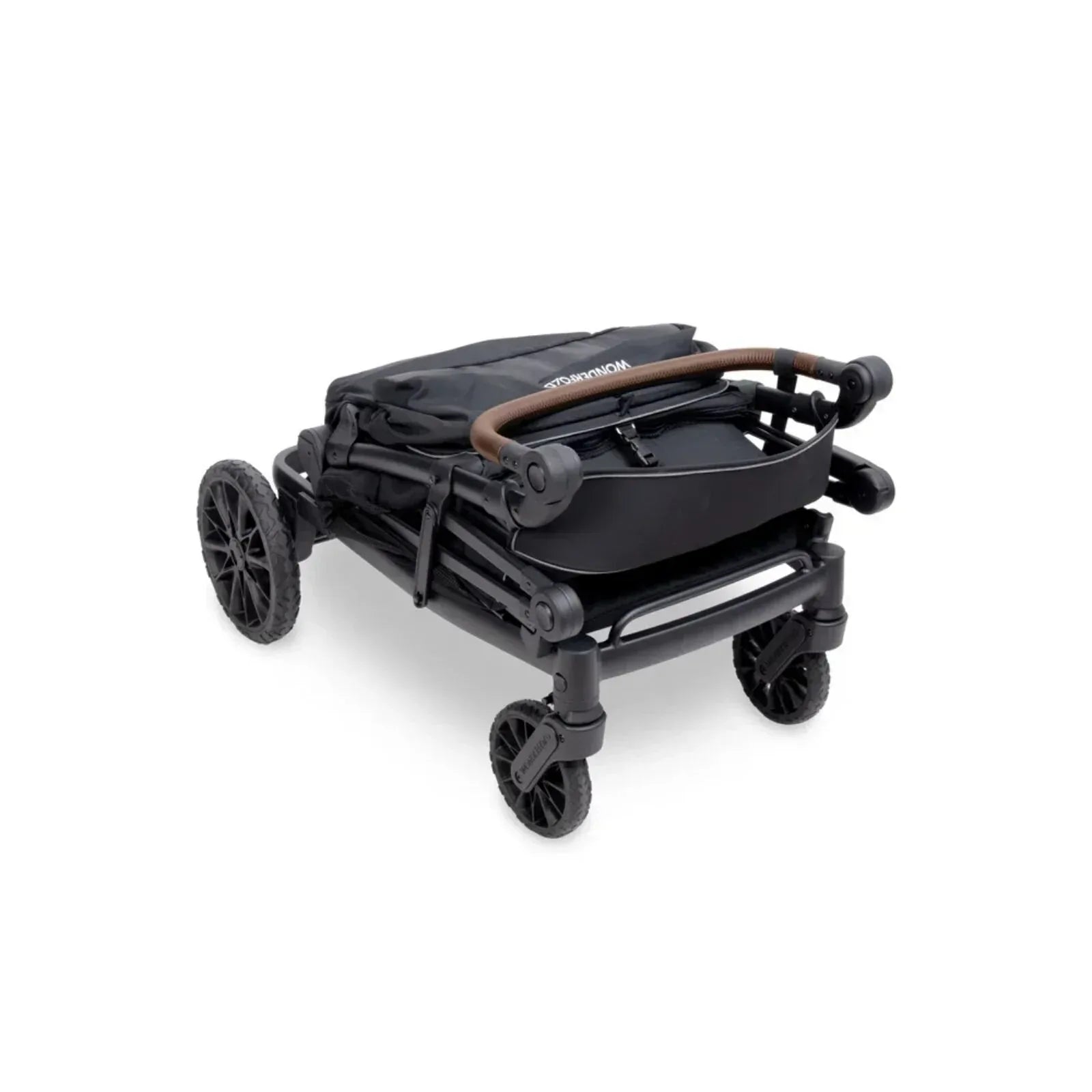 Wonderfold L4 Quad Stroller Wagon - Black - Bobobiy