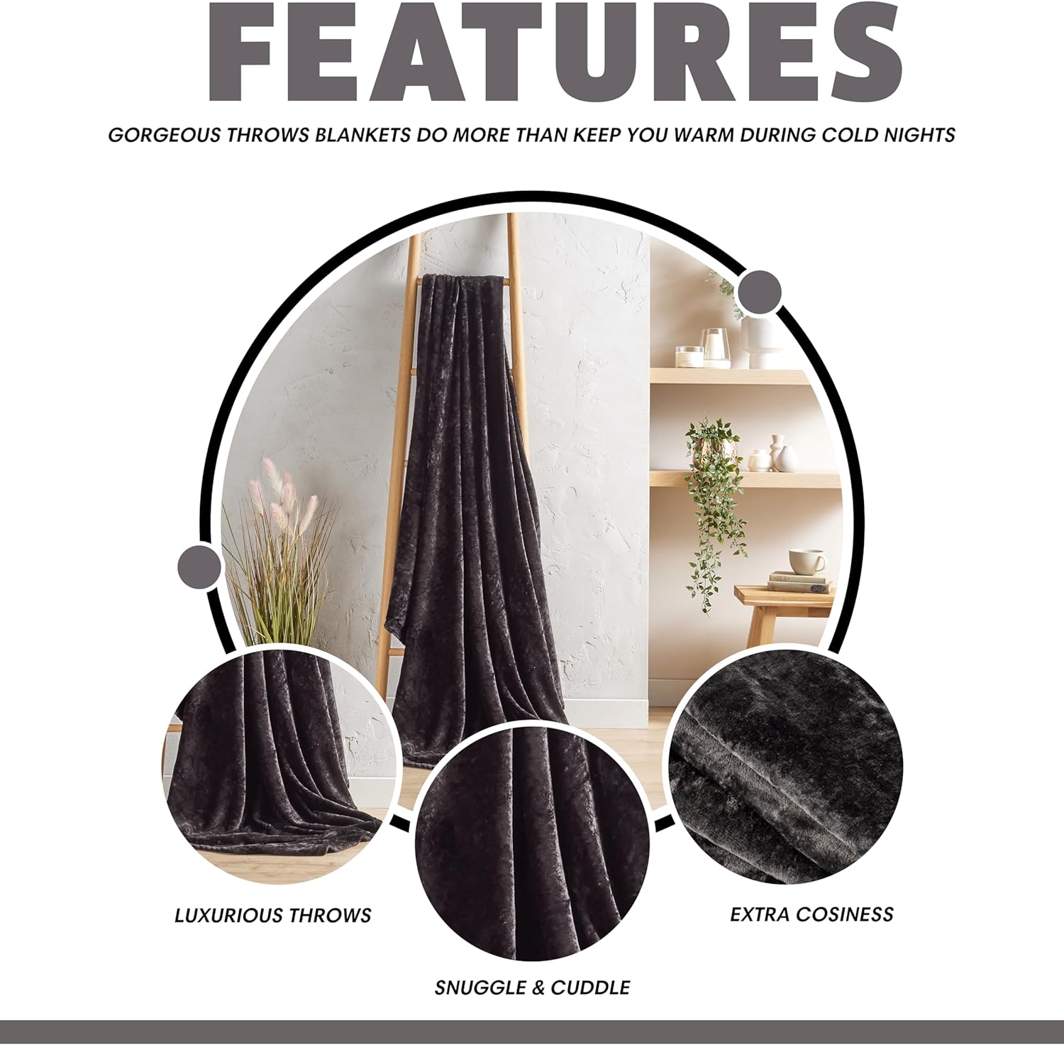 Flannel Ultra Soft Fleece Throw Blanket Super Warm Plush Lightweight All-Season Comfort for Bed Sofa Couch Chair Multiple Sizes and Colors