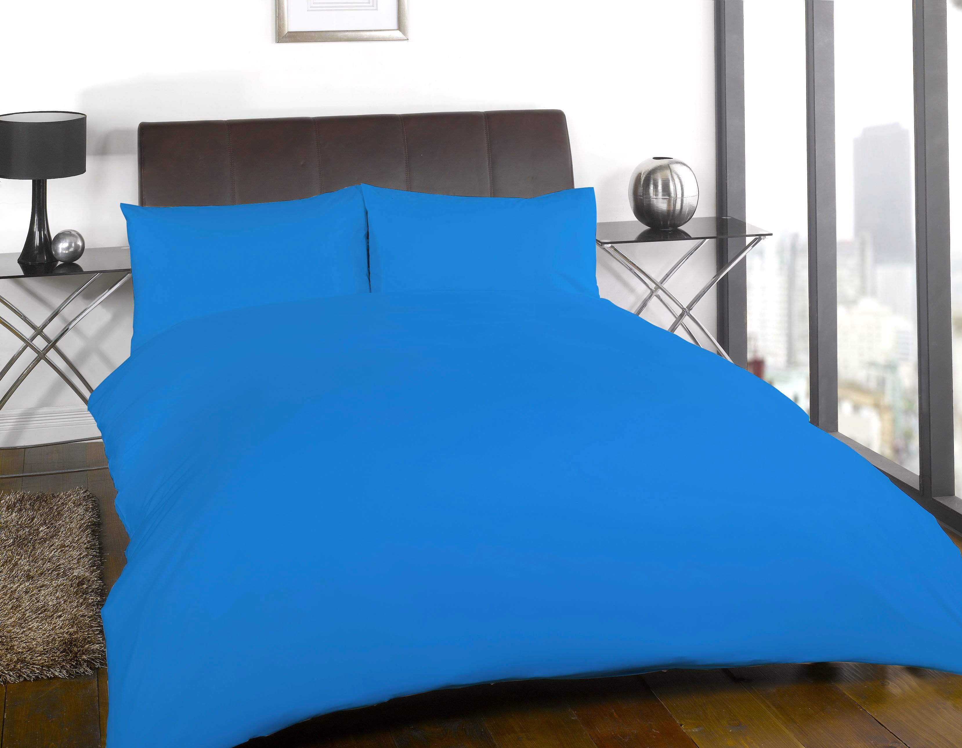 Flannelette Super Soft Brushed Cotton Duvet Set Luxuriously Warm Elegant Design in Single Double King Super King