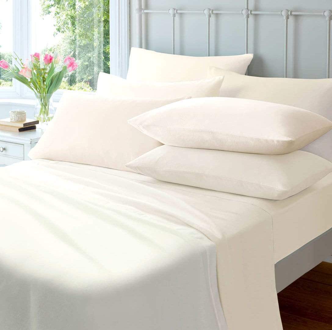 Flannelette Super Soft Luxurious 100% Cotton Brushed Flat Sheet OEKO-TEX Certified Premium Quality Bedding in Various Sizes and Colours