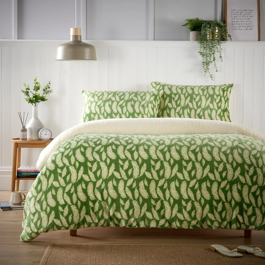 floral-leaves-teddy-duvet-set-reversible-sherpa-fleece-super-soft-winter-bedding-single-double-king-elegant-bedroom-decor-by-olivia-rocco-single-floral-leaves-duvet-cover-943043921 - Bobobiy
