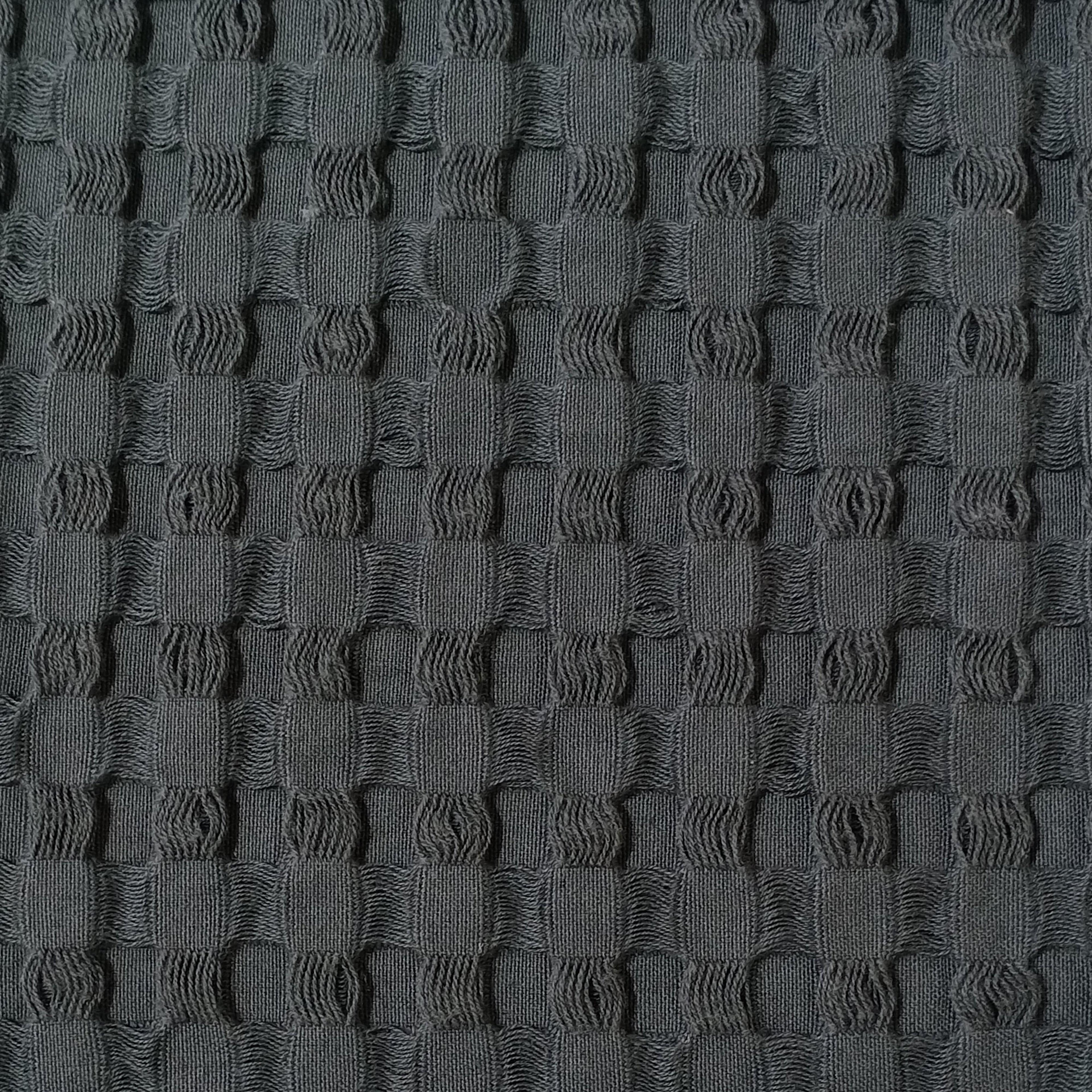 Florian Checked Throw Blanket Grey Bedspread for Sofas Armchairs Sofa Settee Couch Beds & Couches