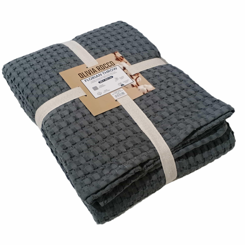 florian-checked-throw-blanket-grey-bedspread-for-sofas-armchairs-sofa-settee-couch-beds-couches-by-olivia-rocco-180-x-250-cm-grey-throw-1141526189 - Bobobiy