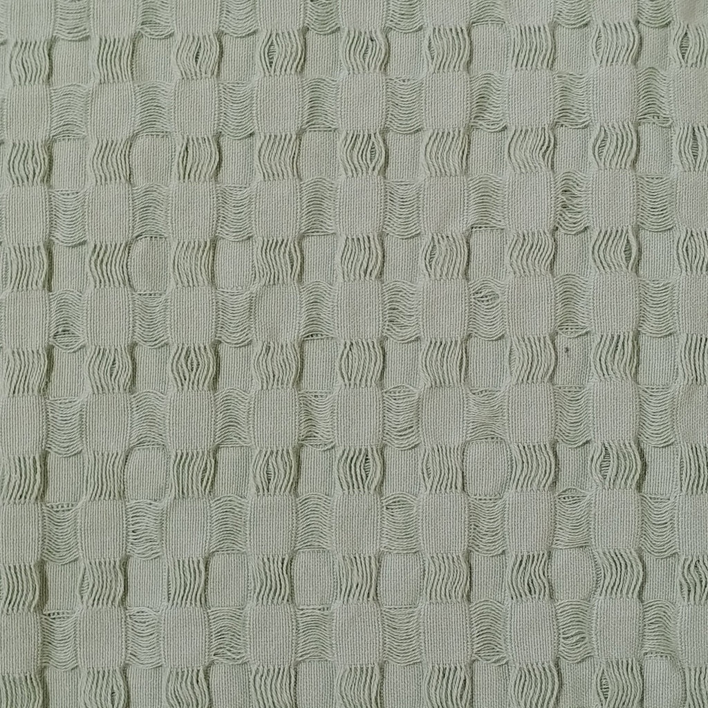 Florian Checked Throw Blanket Sage Green Bedspread for Sofas Armchairs Sofa Settee Couch Beds & Couches