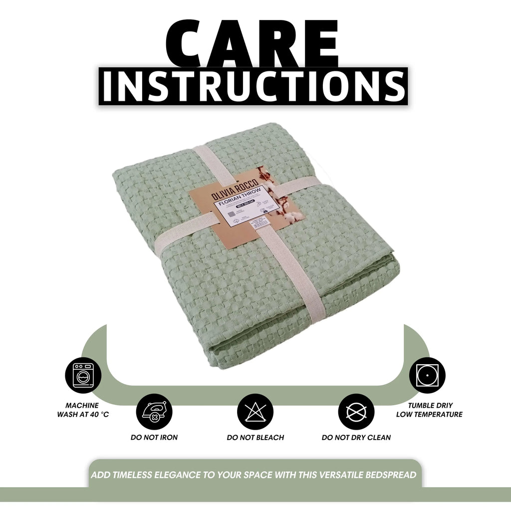 florian-checked-throw-blanket-sage-green-bedspread-for-sofas-armchairs-sofa-settee-couch-beds-couches-by-olivia-rocco-180-x-250-cm-sage-green-throw-1141526200 - Bobobiy