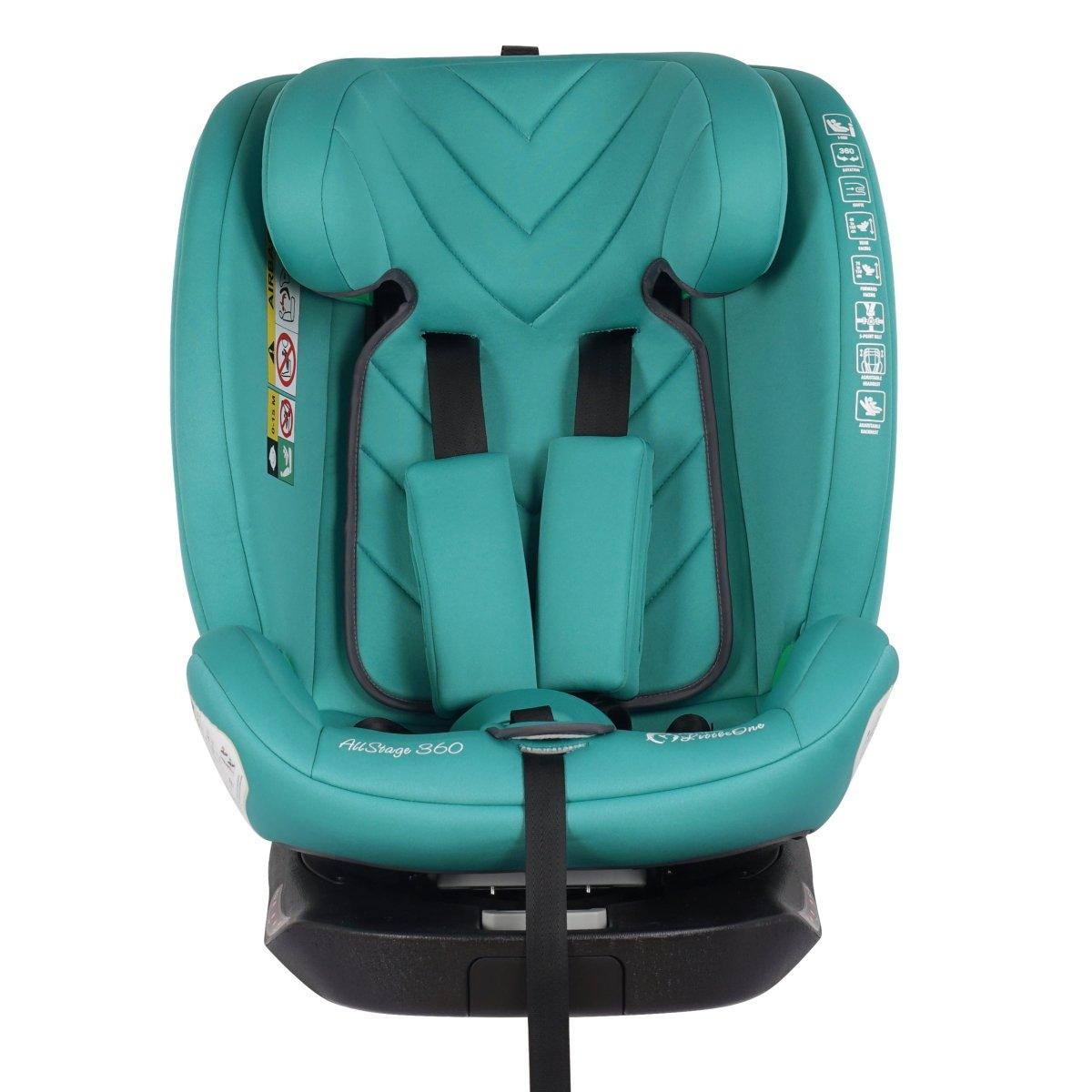 For Your Little One AllStage 360 0/1/2/3 ISOFIX I-Size Car Seat - Sage Teal (Birth-12 Years)