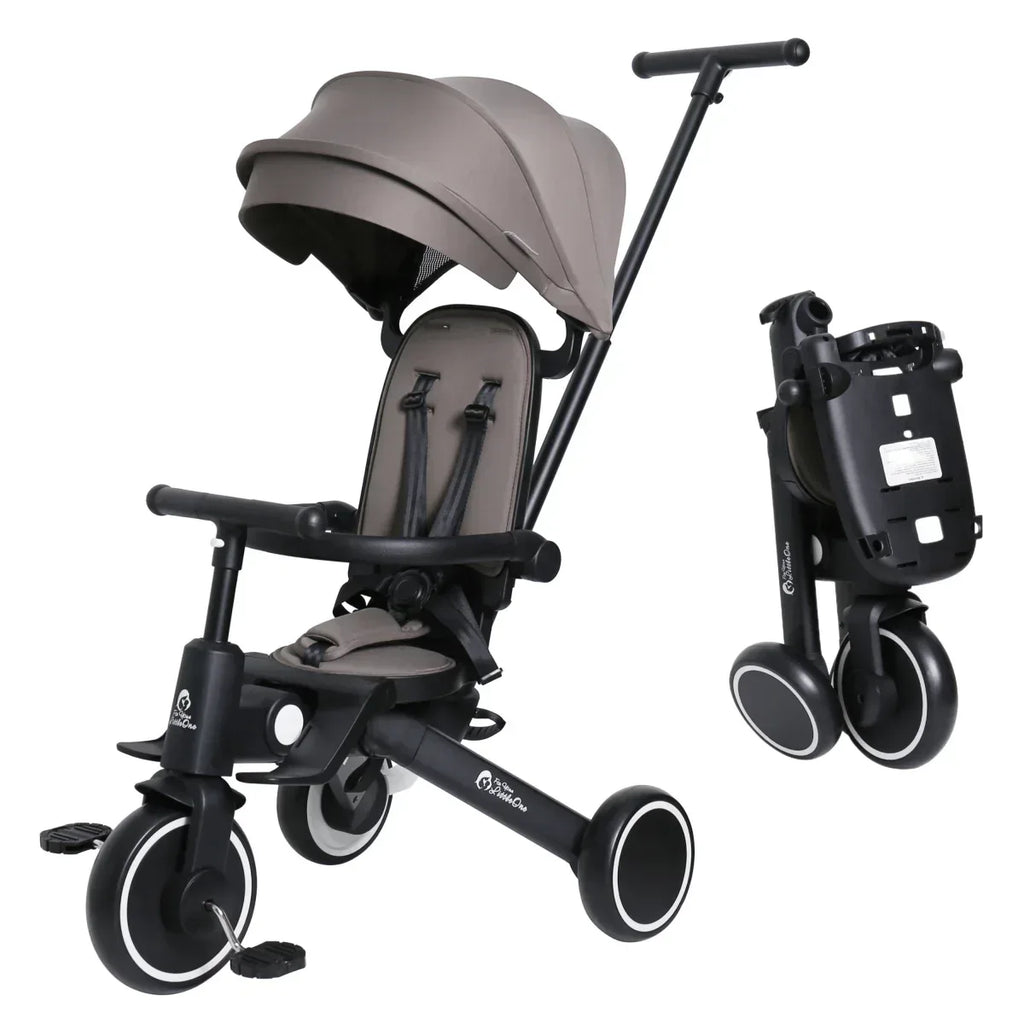 foryourlittleone-xplor-foldable-trike-grey-olive-2025-302831 - Bobobiy
