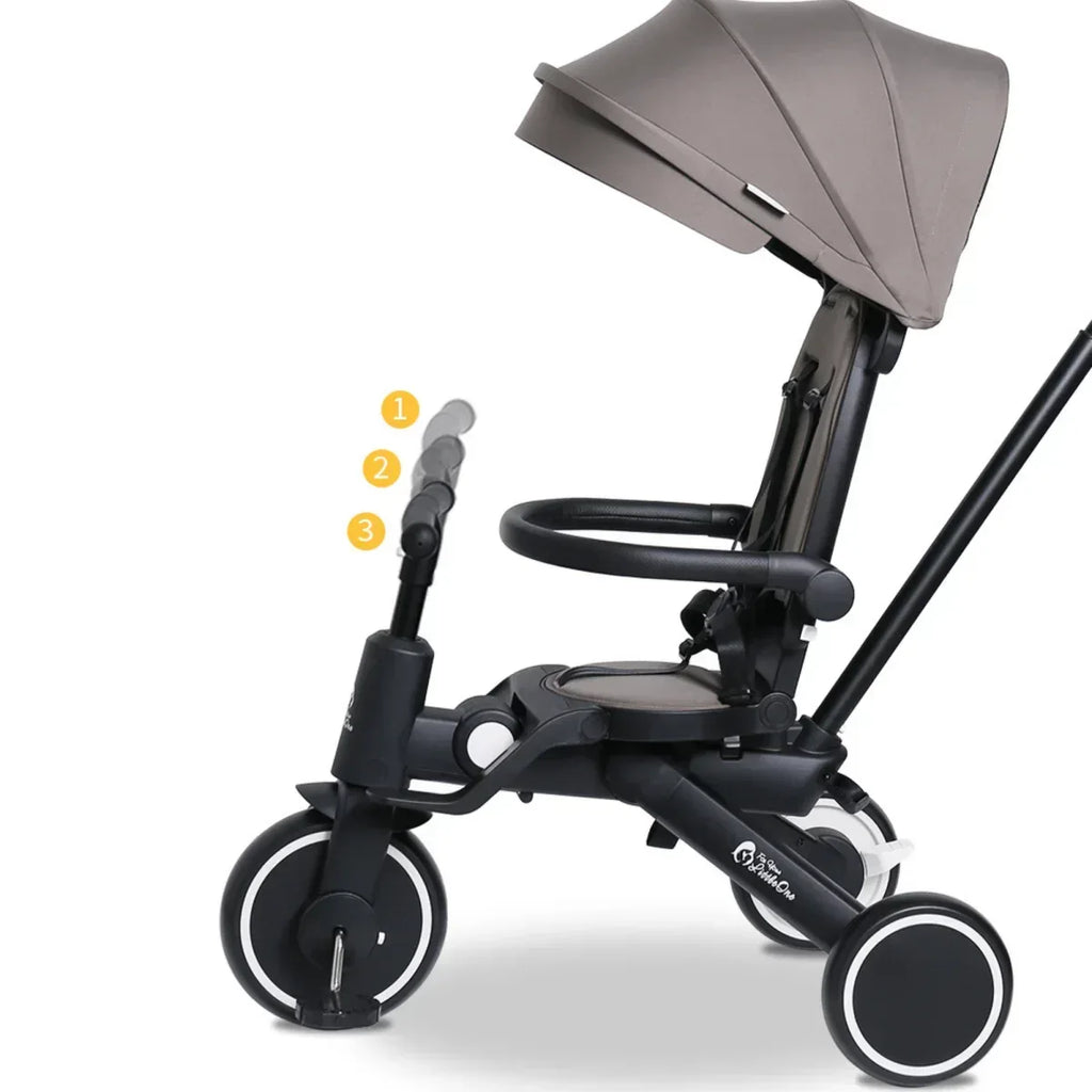 foryourlittleone-xplor-foldable-trike-grey-olive-2025-402024 - Bobobiy