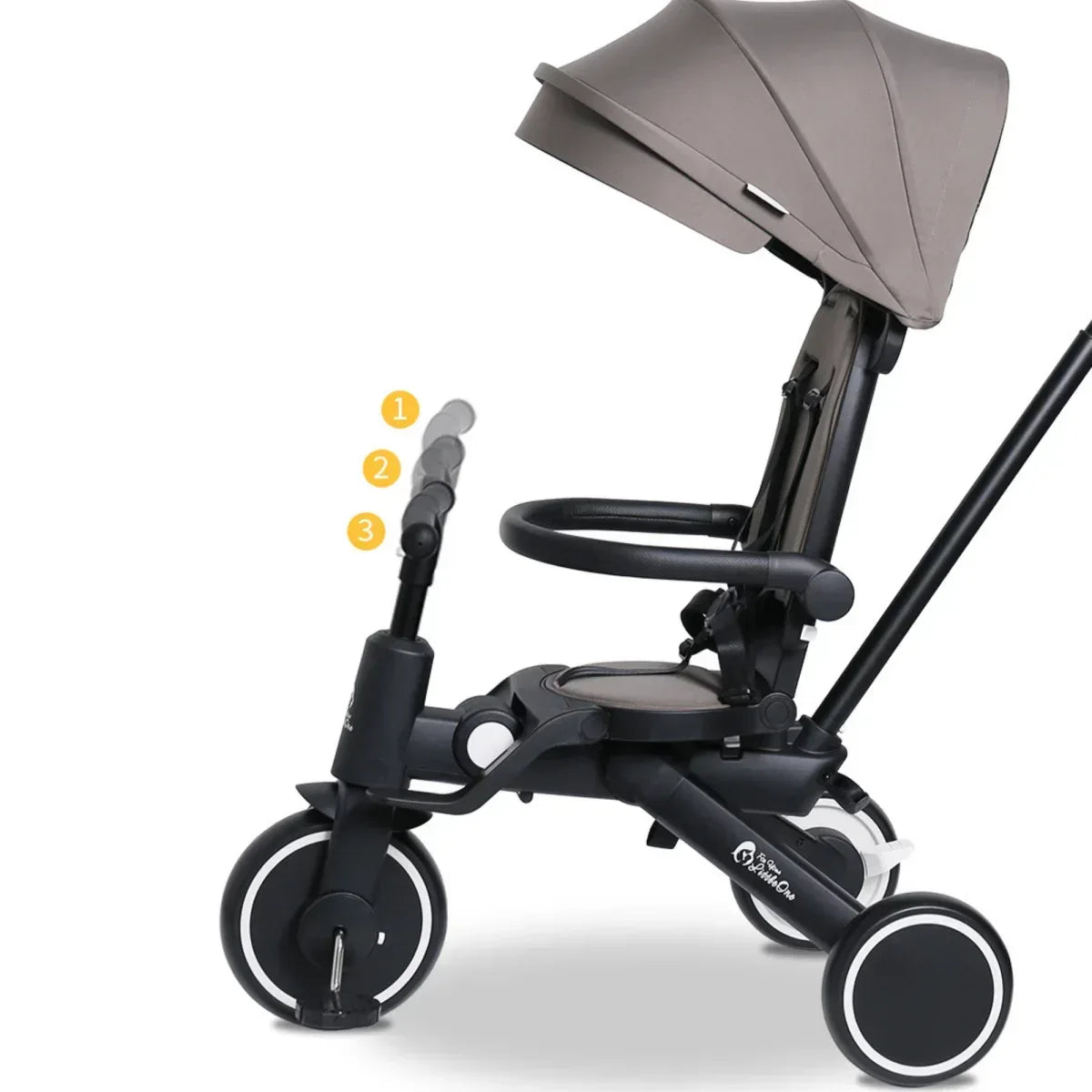 foryourlittleone-xplor-foldable-trike-grey-olive-2025-402024 - Bobobiy
