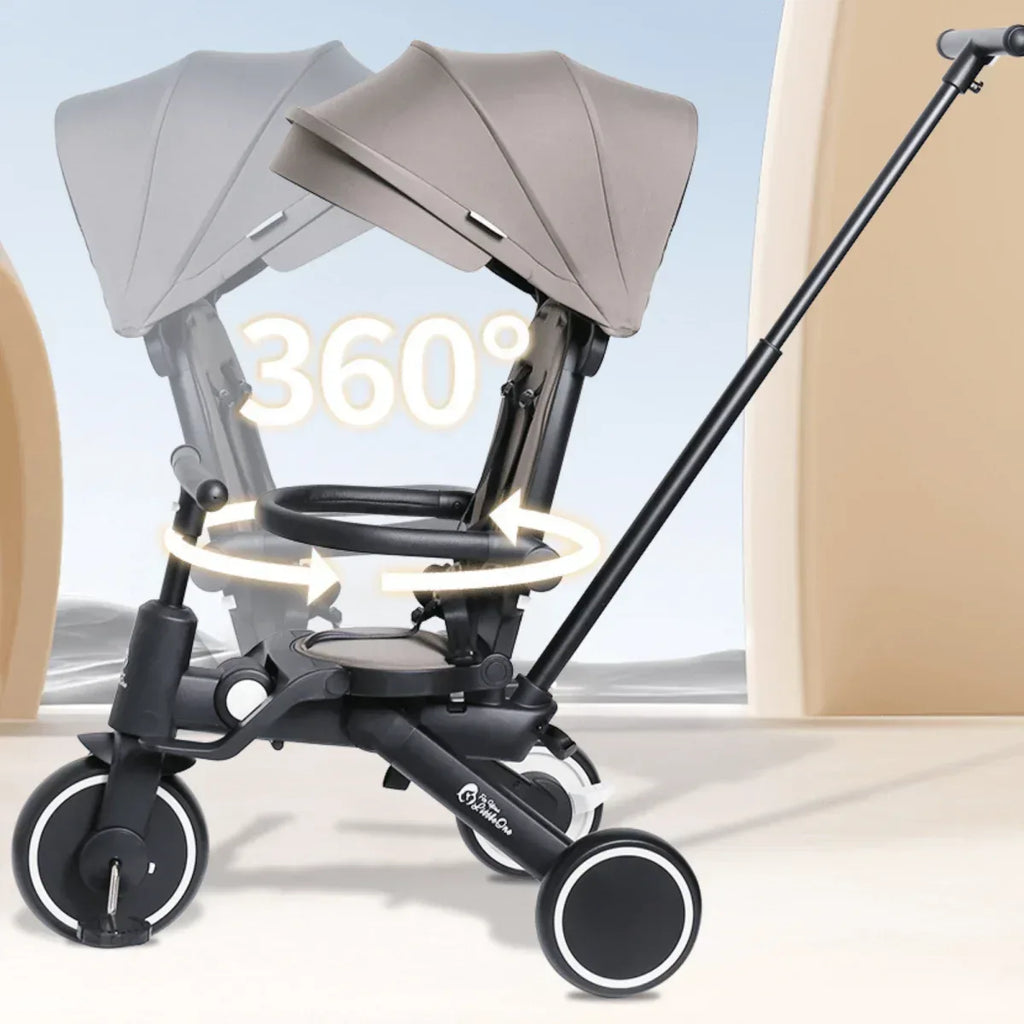 foryourlittleone-xplor-foldable-trike-grey-olive-2025-651844 - Bobobiy
