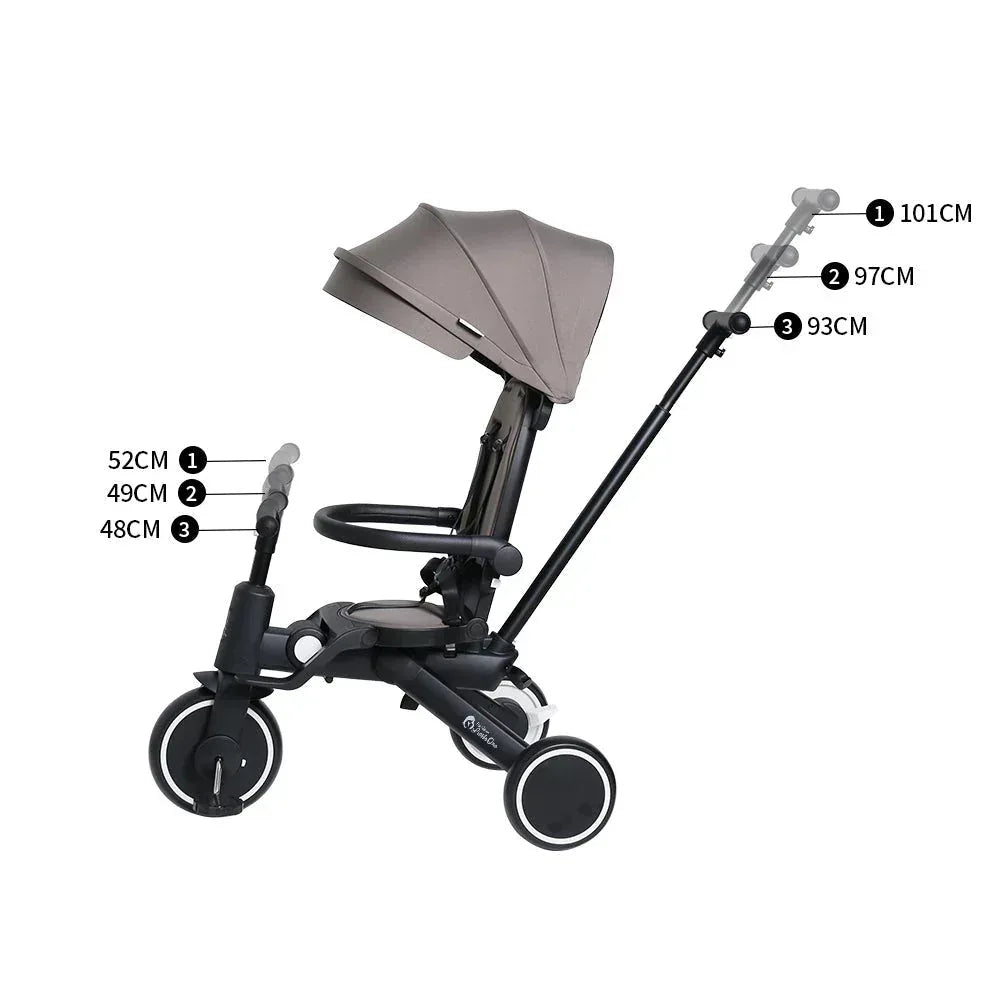 foryourlittleone-xplor-foldable-trike-grey-olive-2025-712180 - Bobobiy